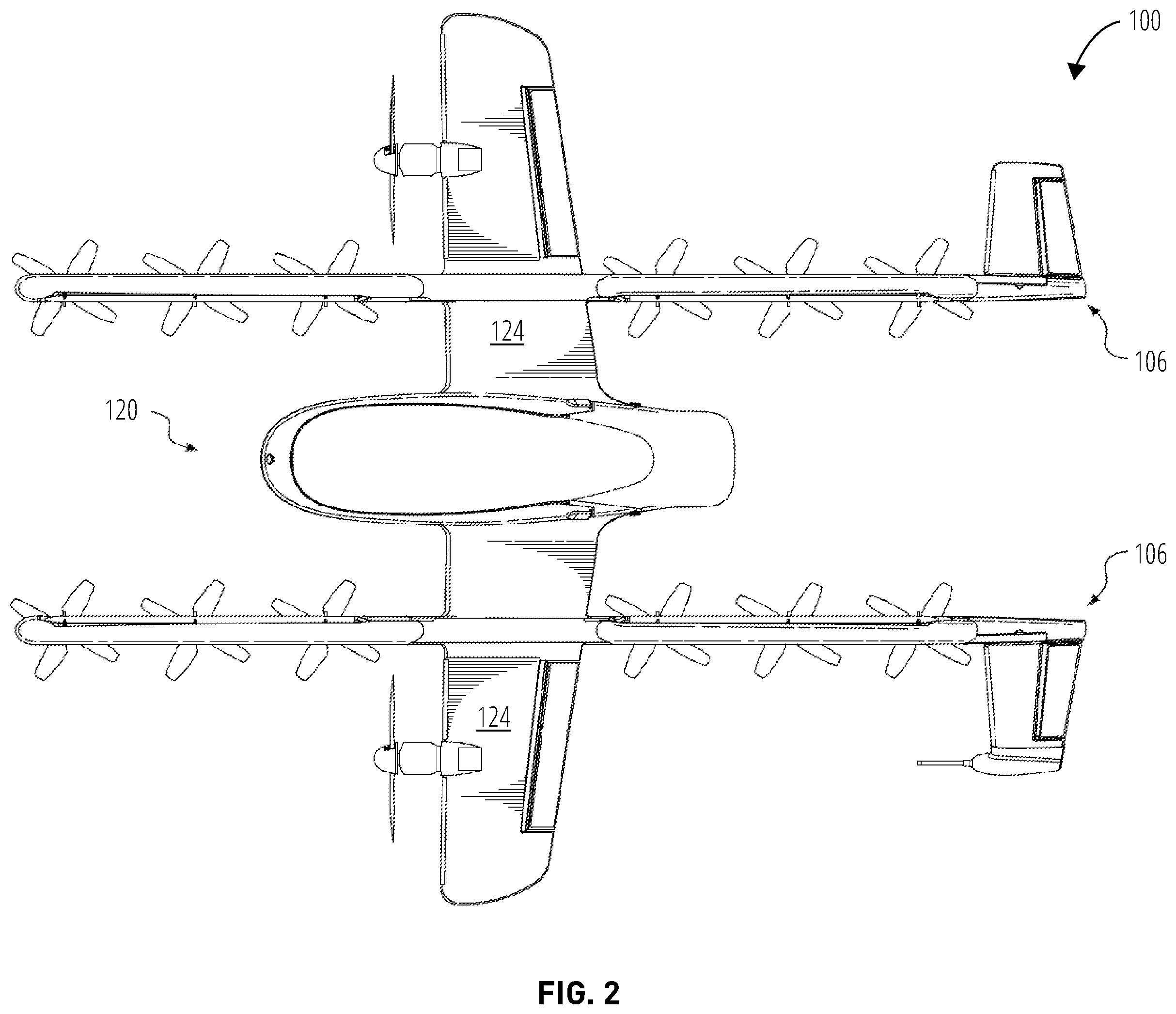 Patent US12165532 Figure 2 – Autonomous control techniques for avoiding collisions with cooperative aircraft