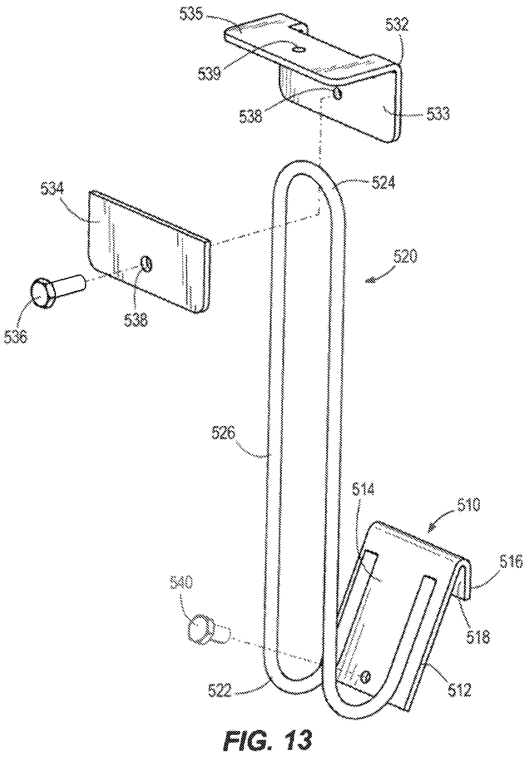 Patent US12165546 Figure 12 – Height adjustable sign holder