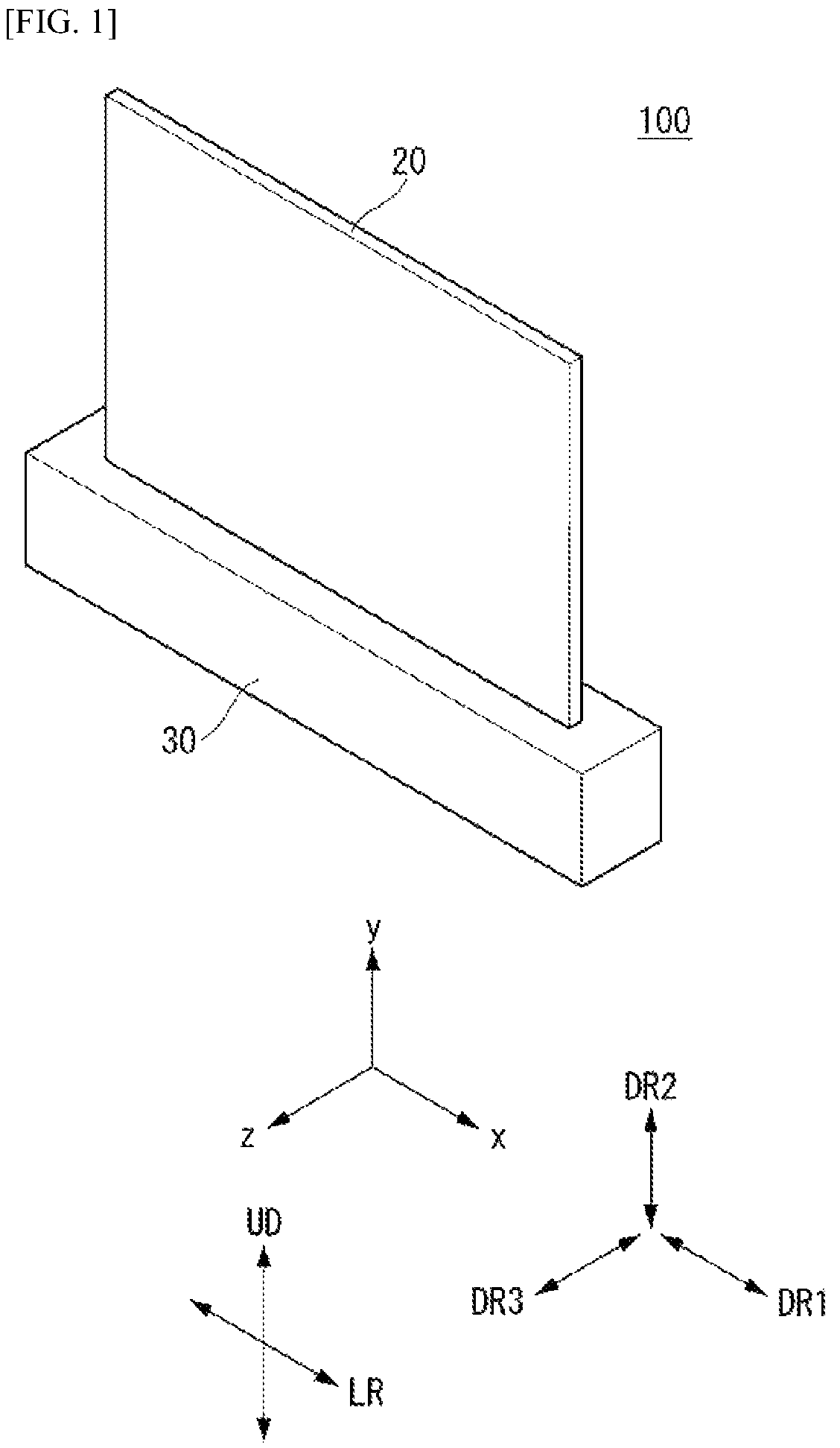 Patent US12165548 Figure 1 – Display device