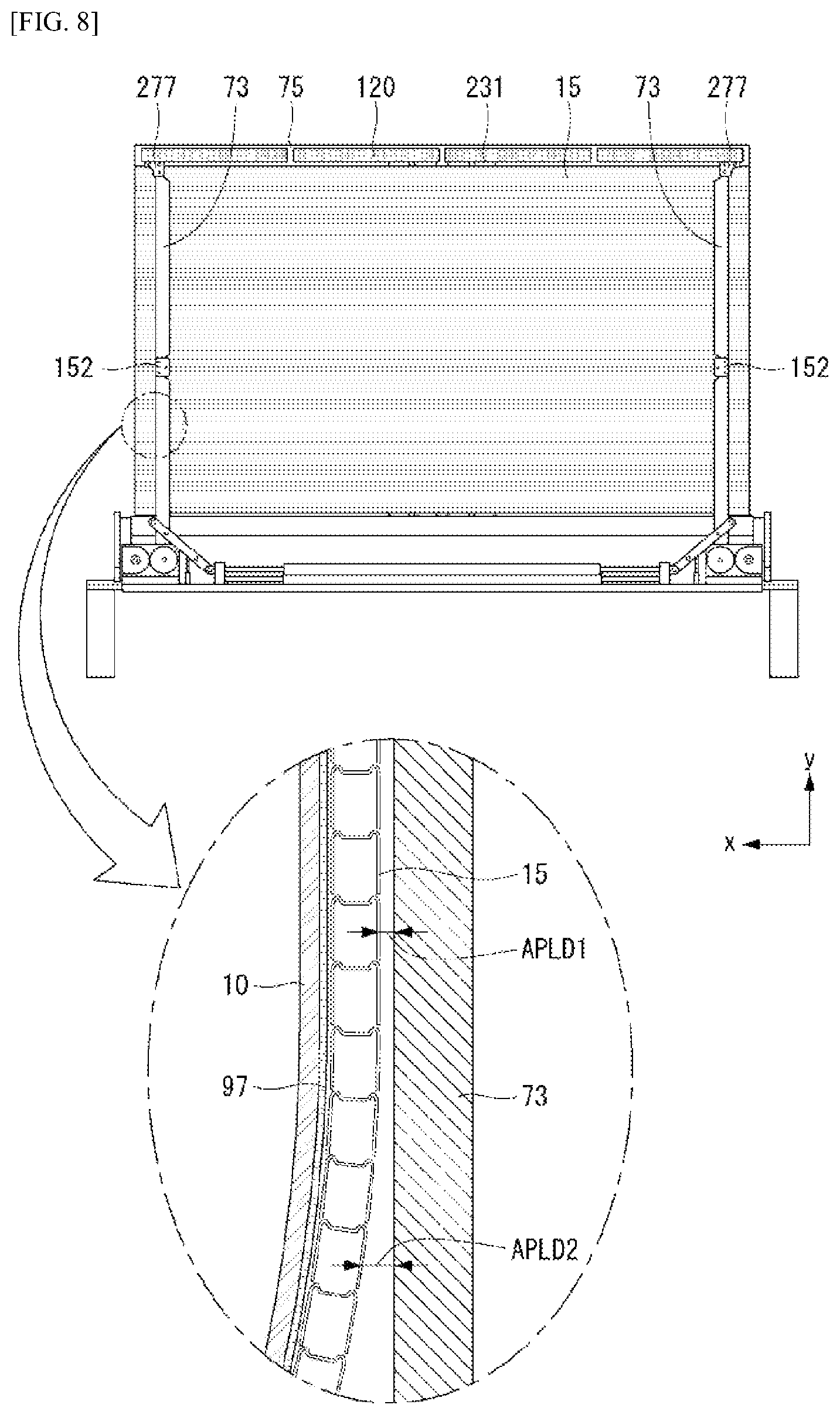 Patent US12165548 Figure 8 – Display device
