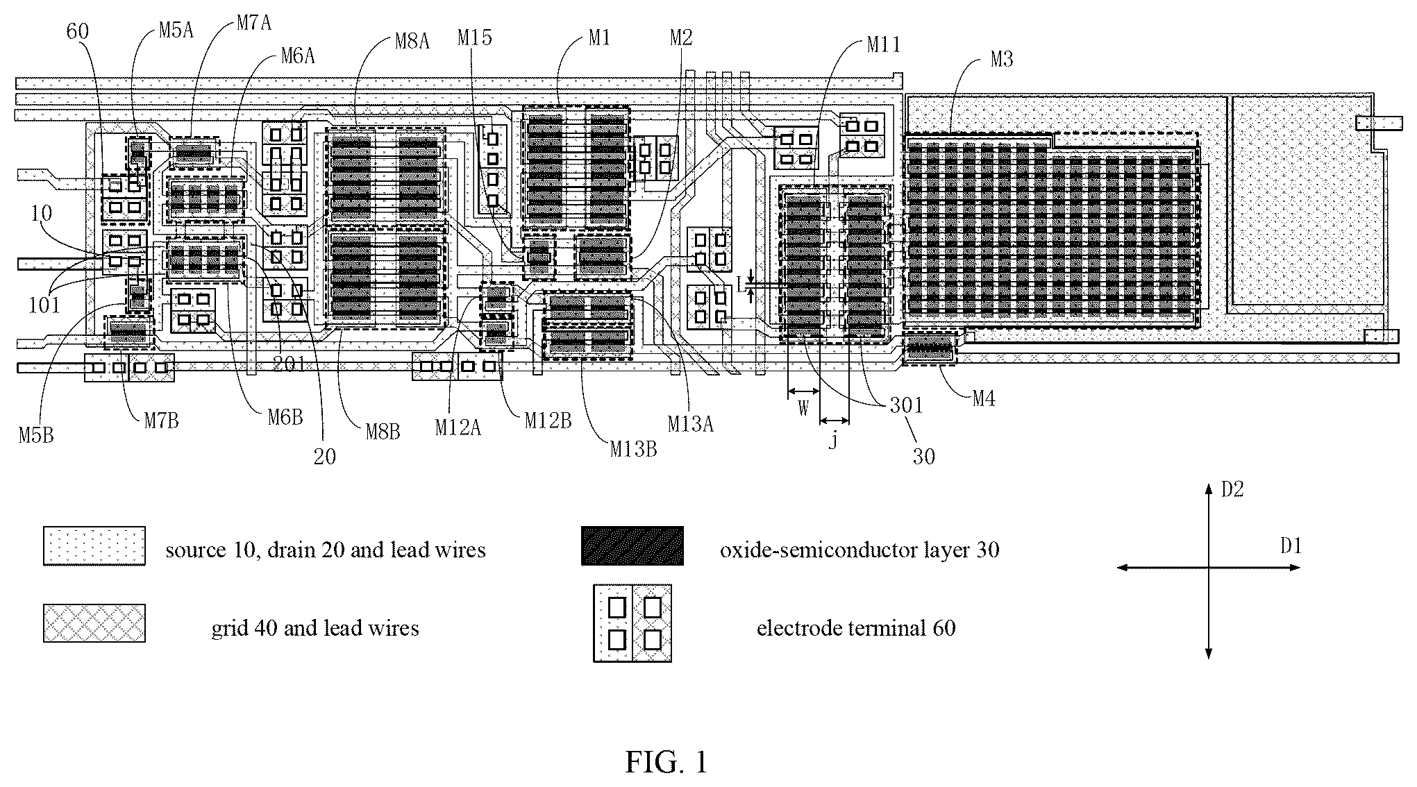 Patent US12165554 Figure 1 – Shift-register unit, grid driving circuit and displaying device