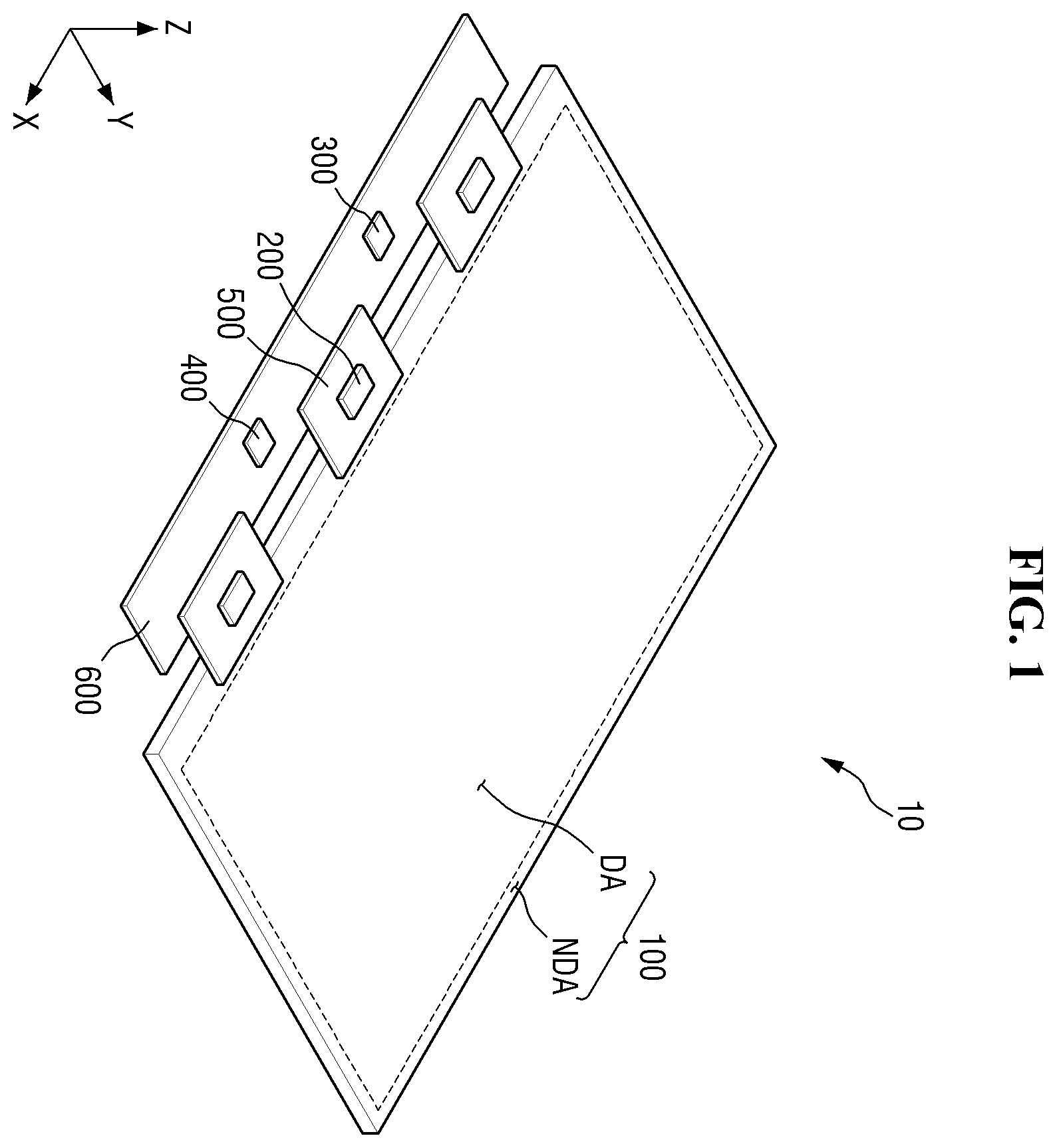 Patent US12165565 — Display device — Figure 1