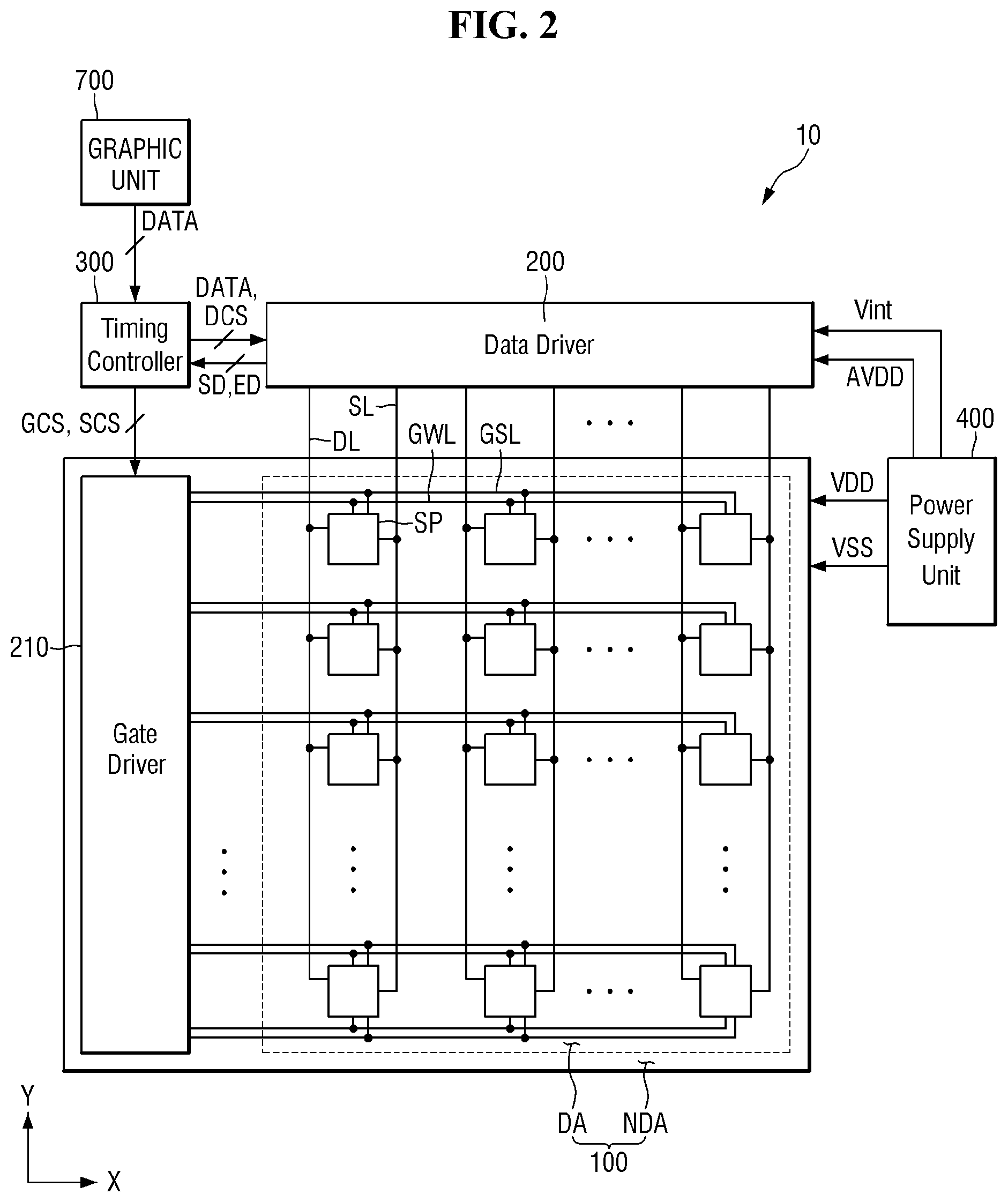 Patent US12165565 Figure 2 – Display device