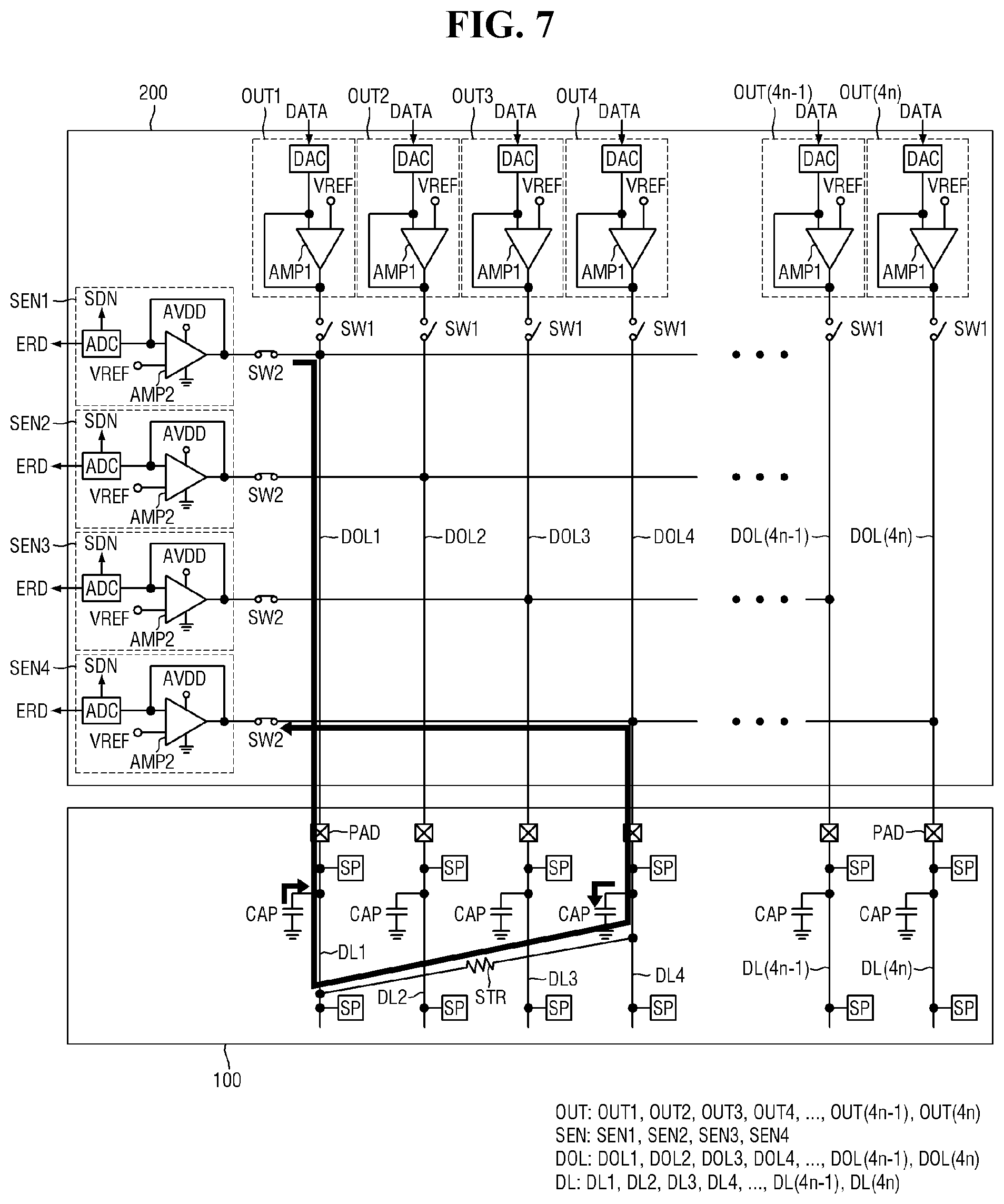 Patent US12165565 Figure 7 – Display device