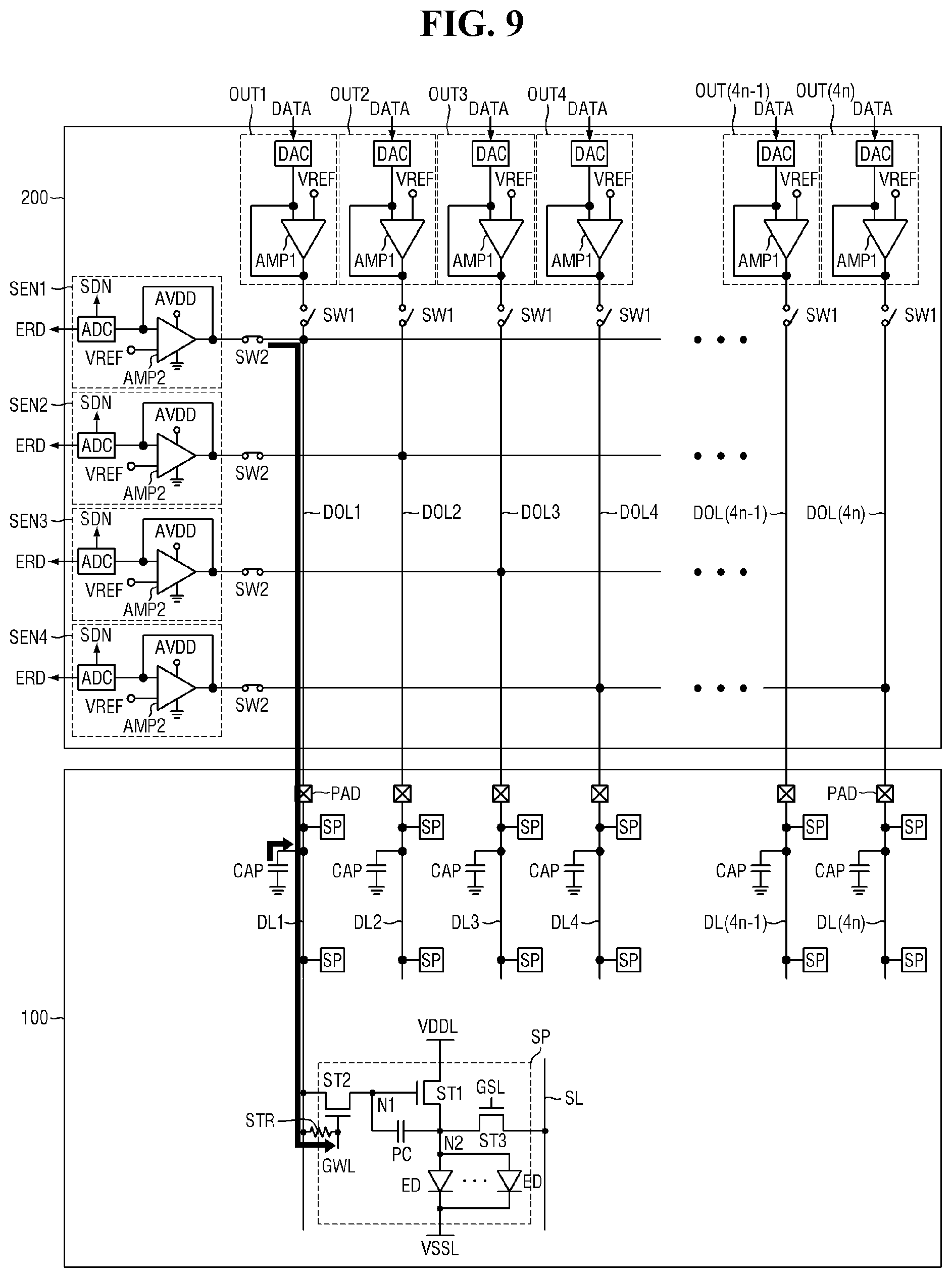 Patent US12165565 Figure 9 – Display device