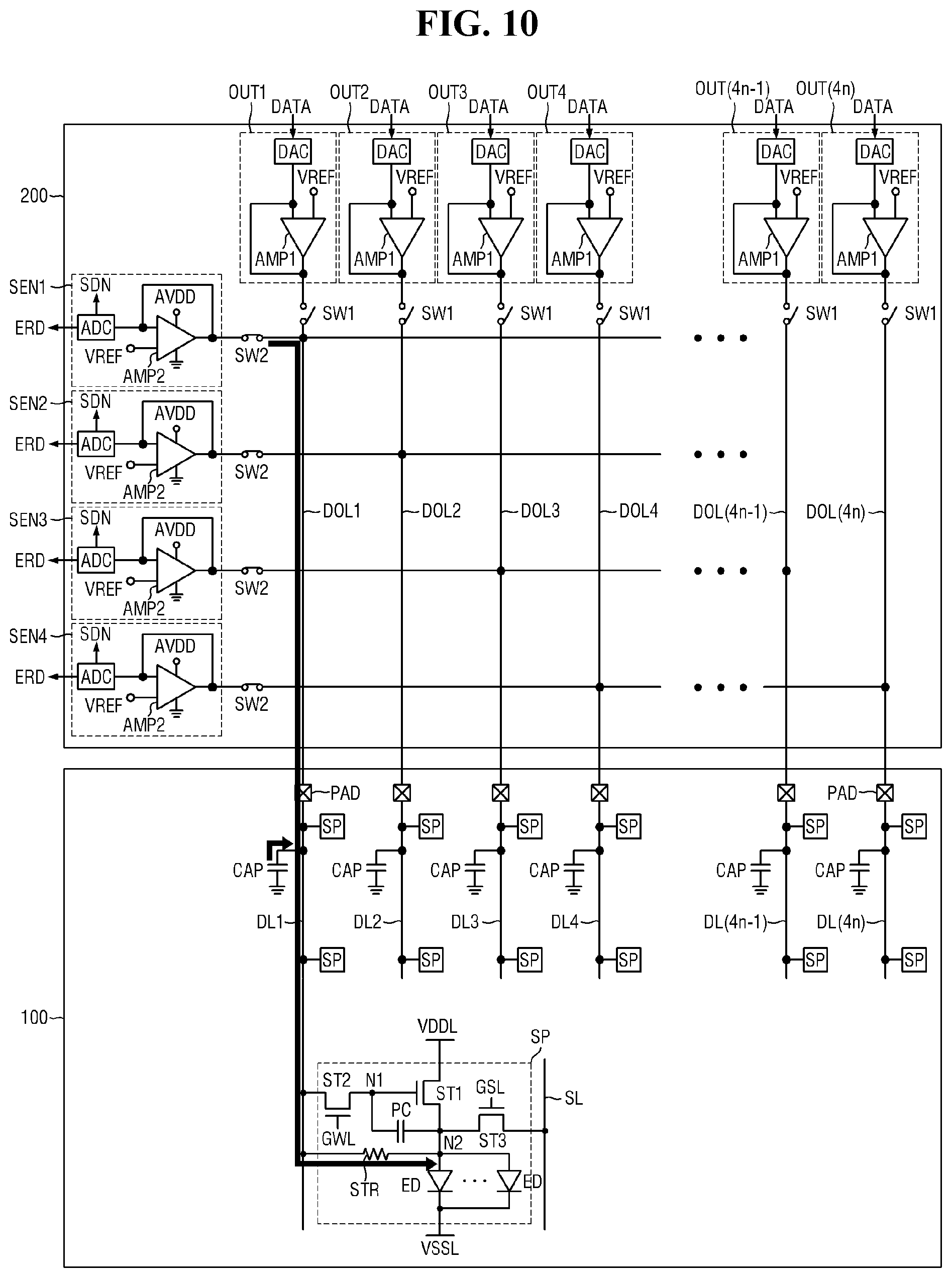 Patent US12165565 Figure 10 – Display device
