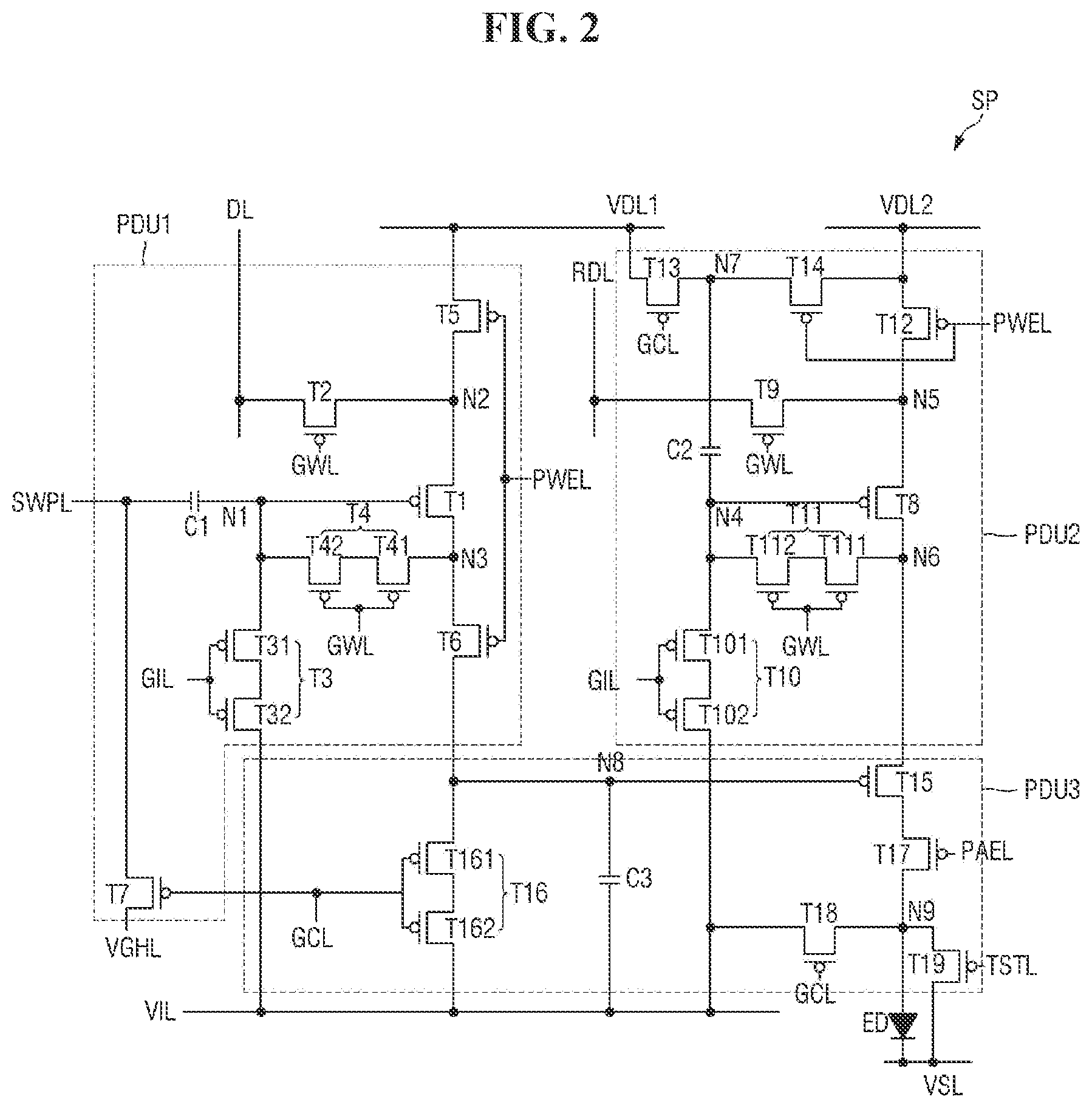 Patent US12165568 Figure 2 – Display device