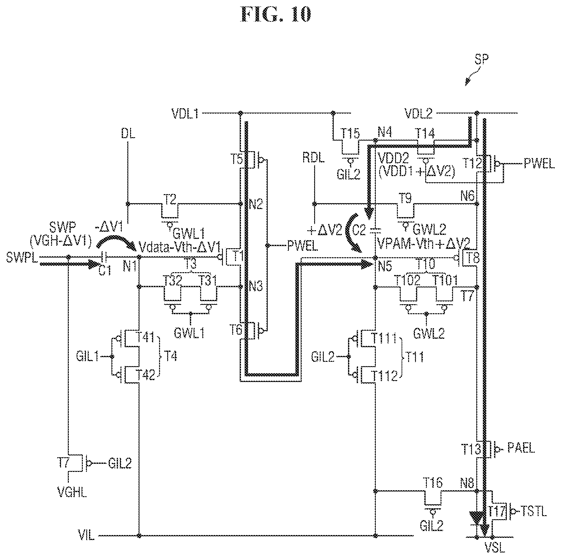 Patent US12165568 Figure 10 – Display device