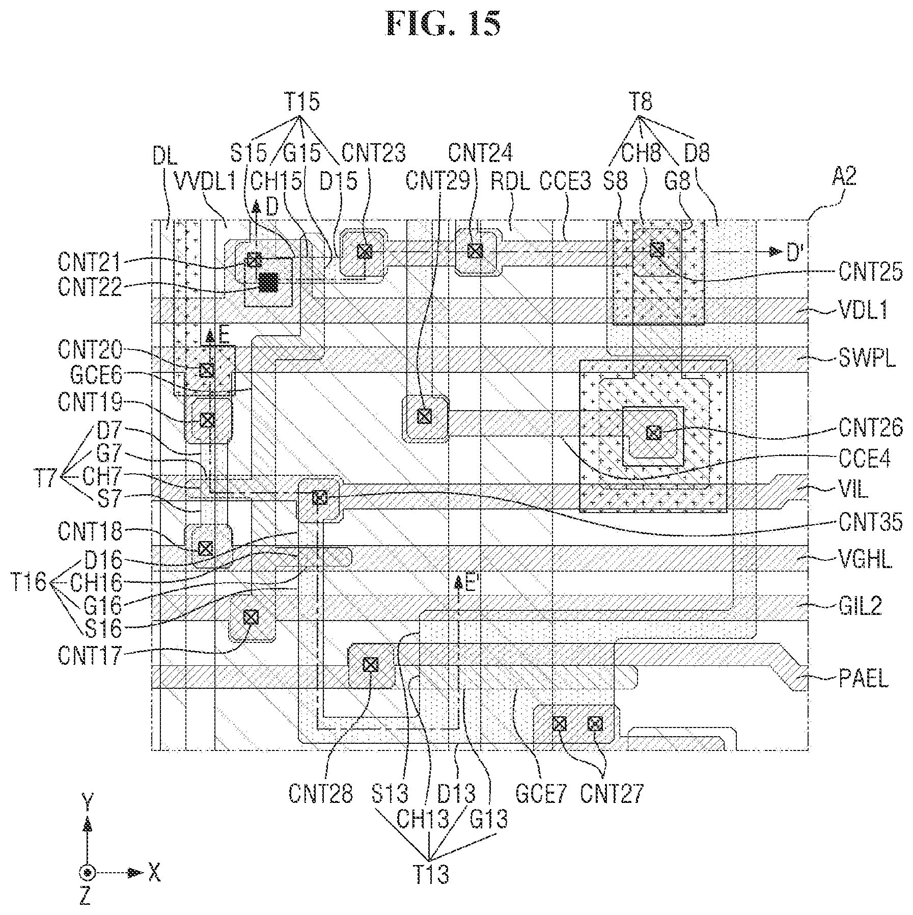 Patent US12165568 Figure 15 – Display device