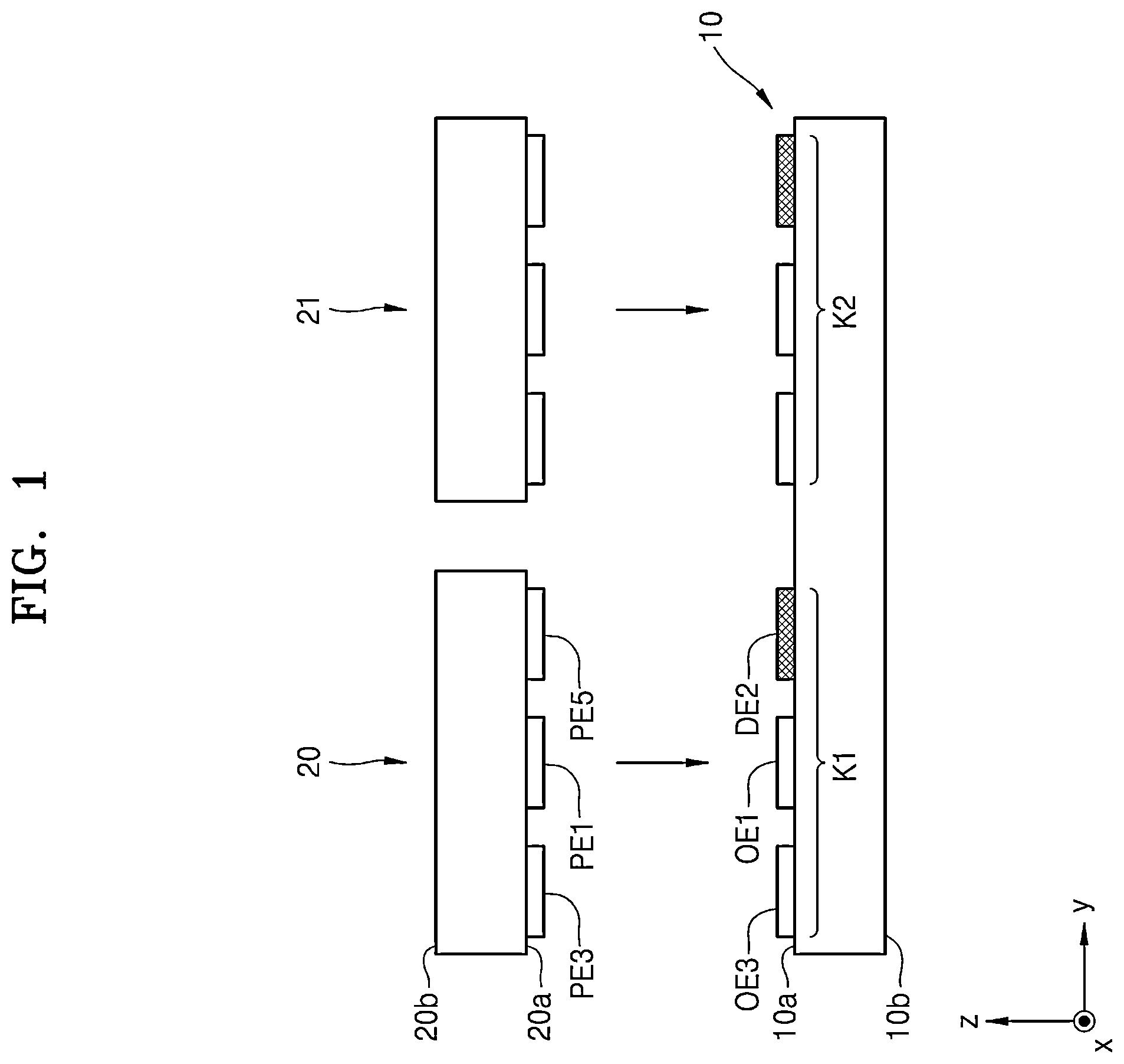 Patent US12165571 Figure 1 – Driving circuit board, electronic apparatus including driving circuit board, and method of fabricating electronic apparatus