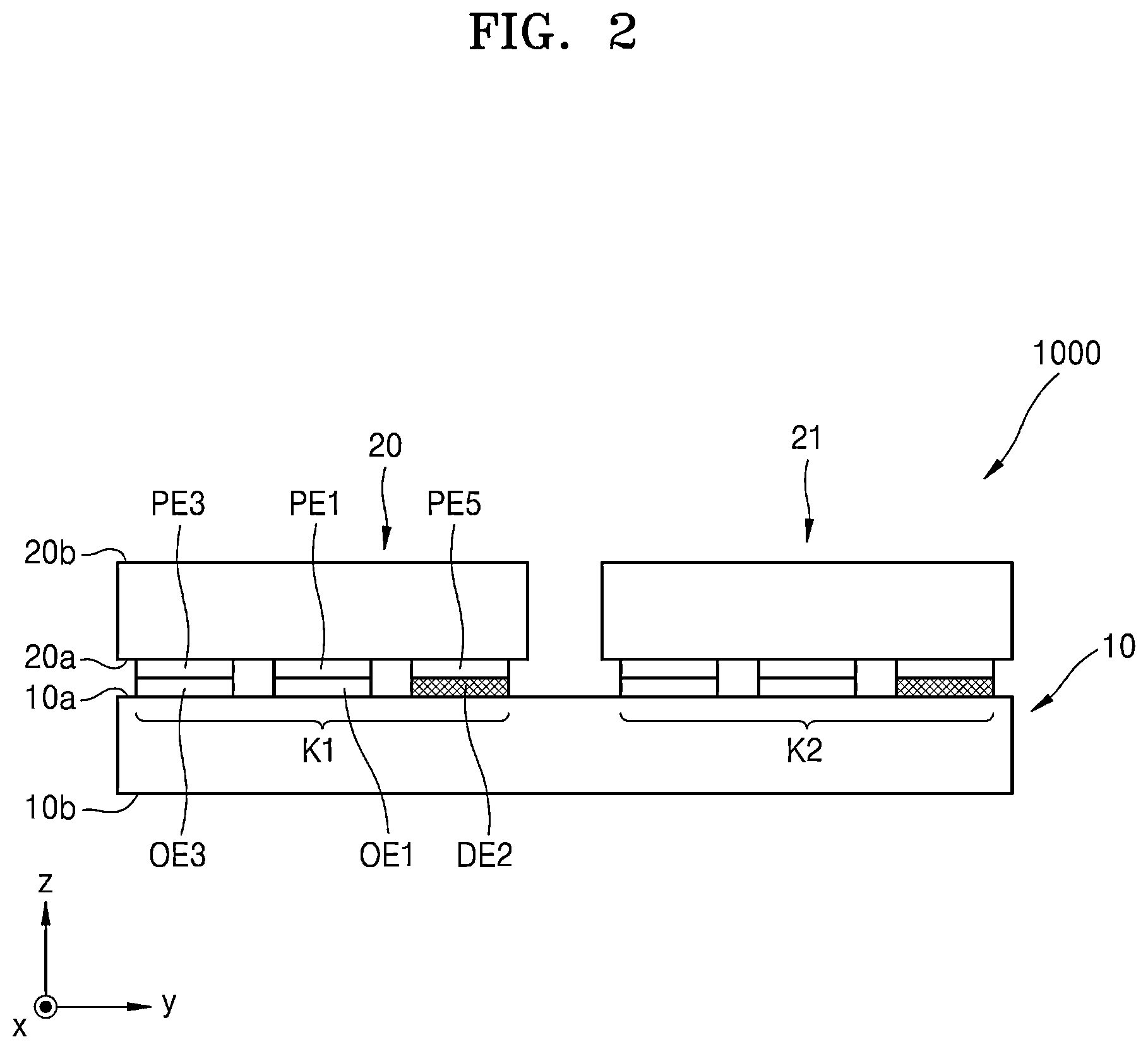 Patent US12165571 Figure 2 – Driving circuit board, electronic apparatus including driving circuit board, and method of fabricating electronic apparatus
