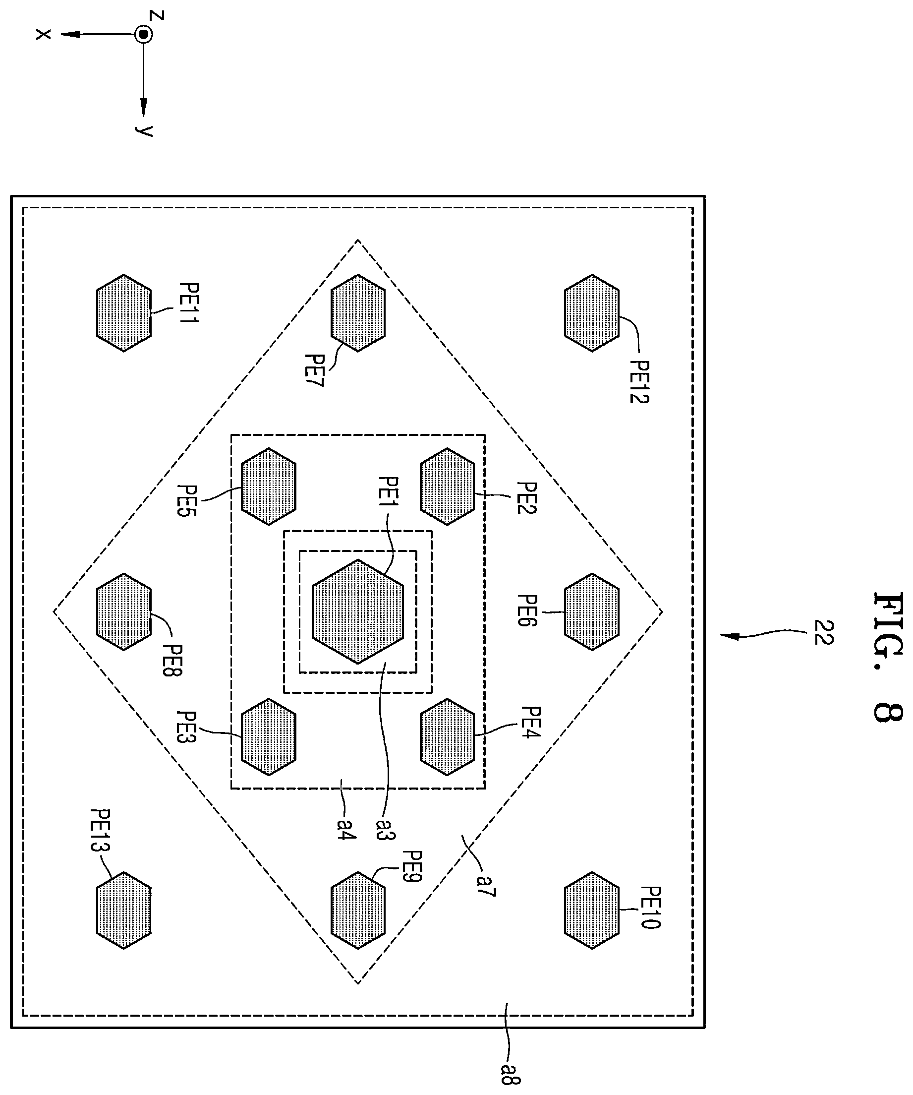 Patent US12165571 Figure 8 – Driving circuit board, electronic apparatus including driving circuit board, and method of fabricating electronic apparatus