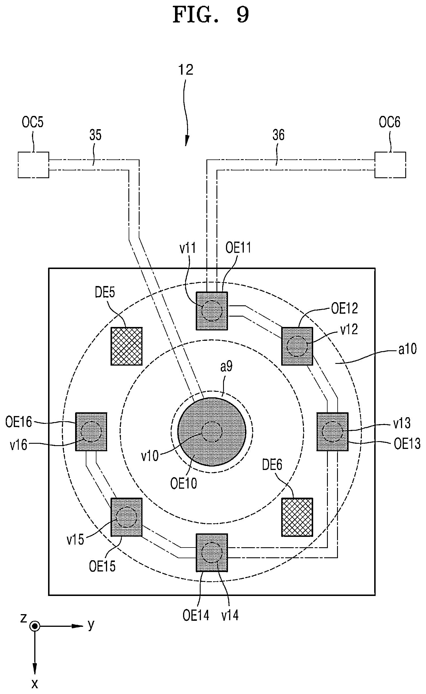 Patent US12165571 Figure 9 – Driving circuit board, electronic apparatus including driving circuit board, and method of fabricating electronic apparatus