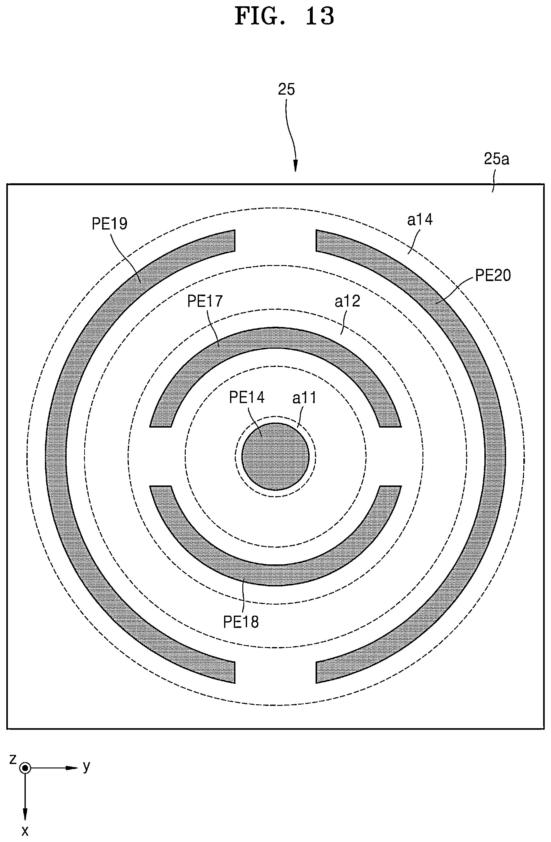 Patent US12165571 Figure 13 – Driving circuit board, electronic apparatus including driving circuit board, and method of fabricating electronic apparatus