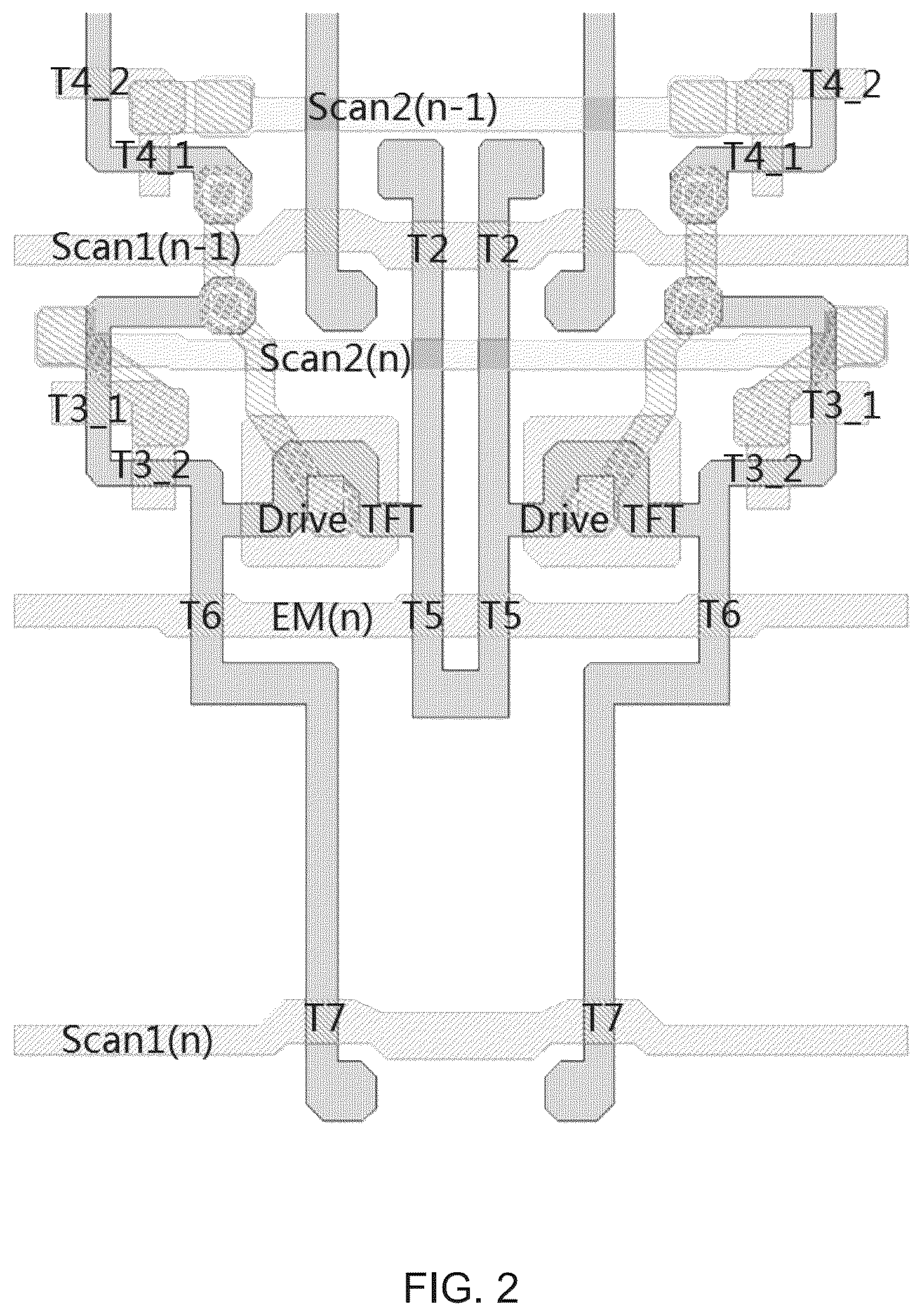 Patent US12165582 Figure 2 – Display panel for reducing flickering display