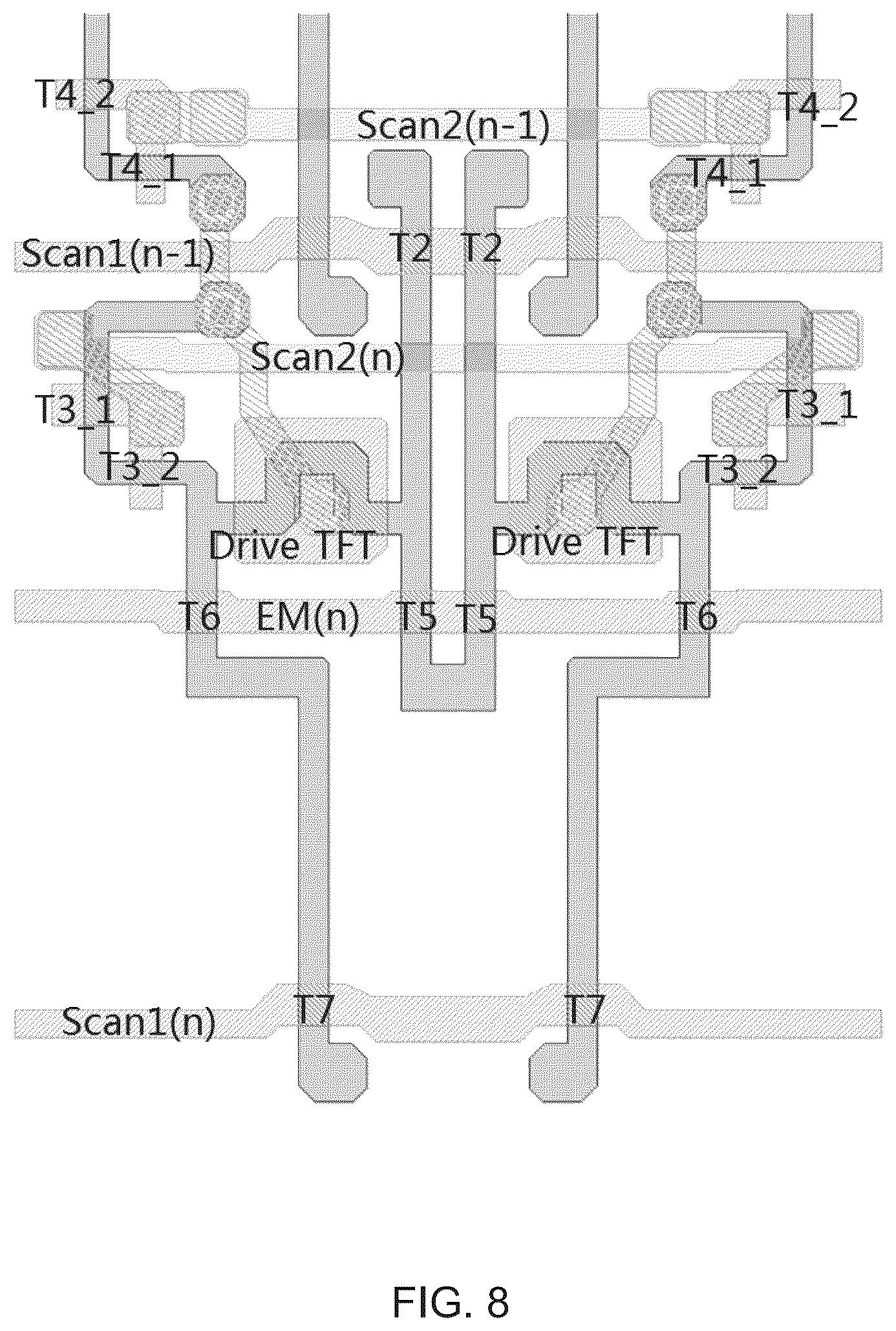 Patent US12165582 Figure 7 – Display panel for reducing flickering display