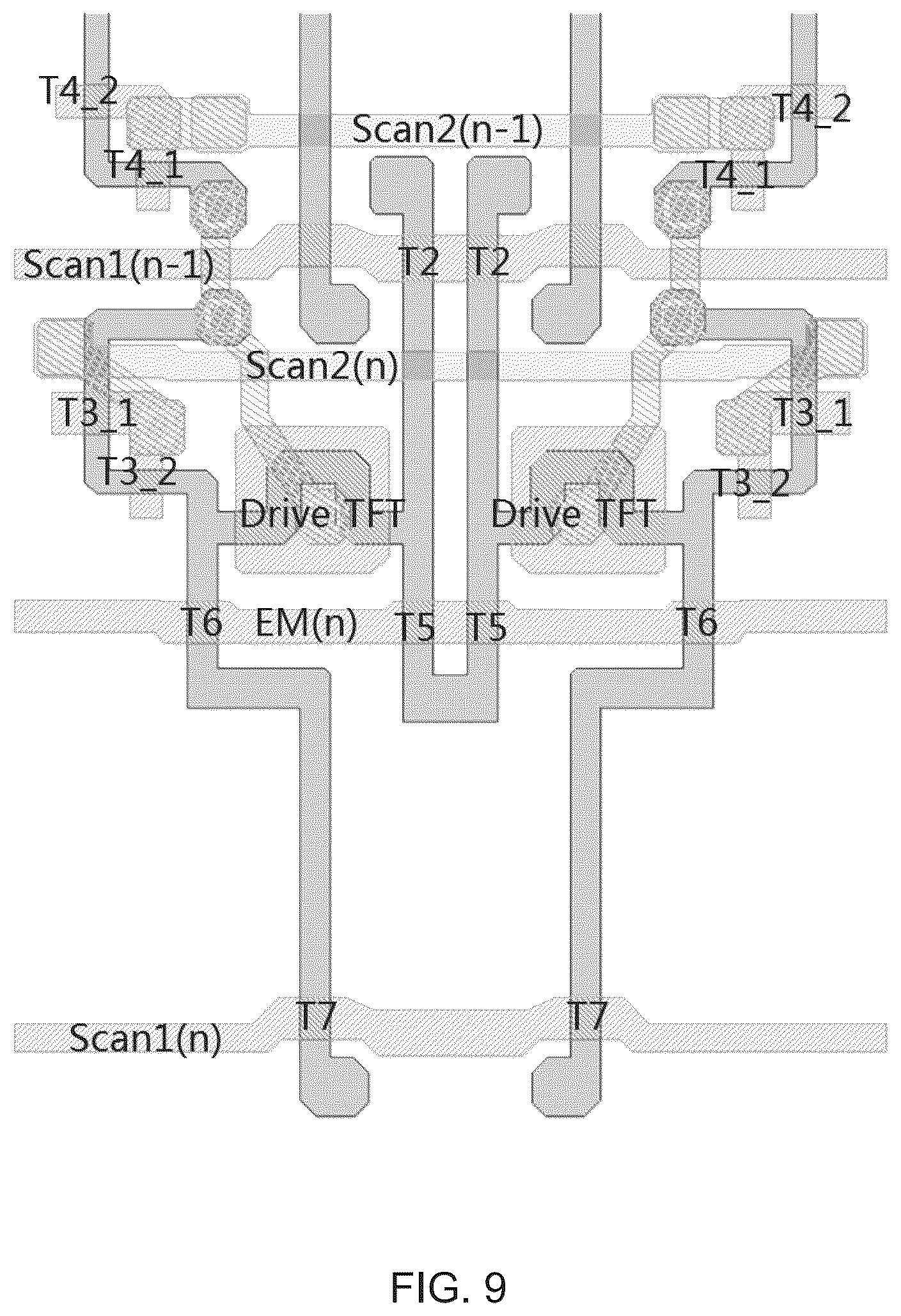 Patent US12165582 Figure 8 – Display panel for reducing flickering display