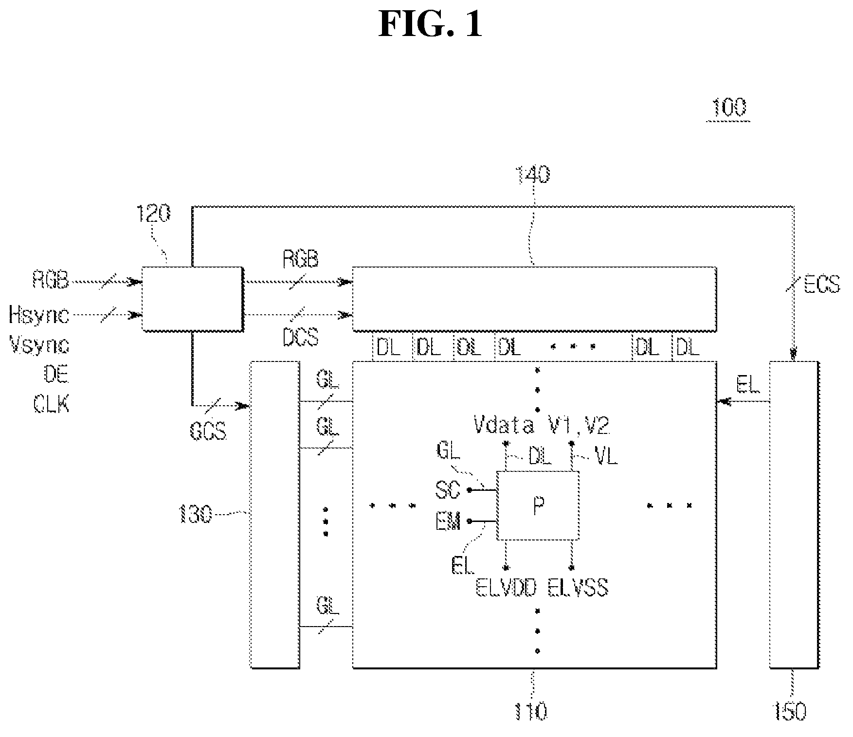 Patent US12165590 Figure 1 – Driving circuit and display device using the same