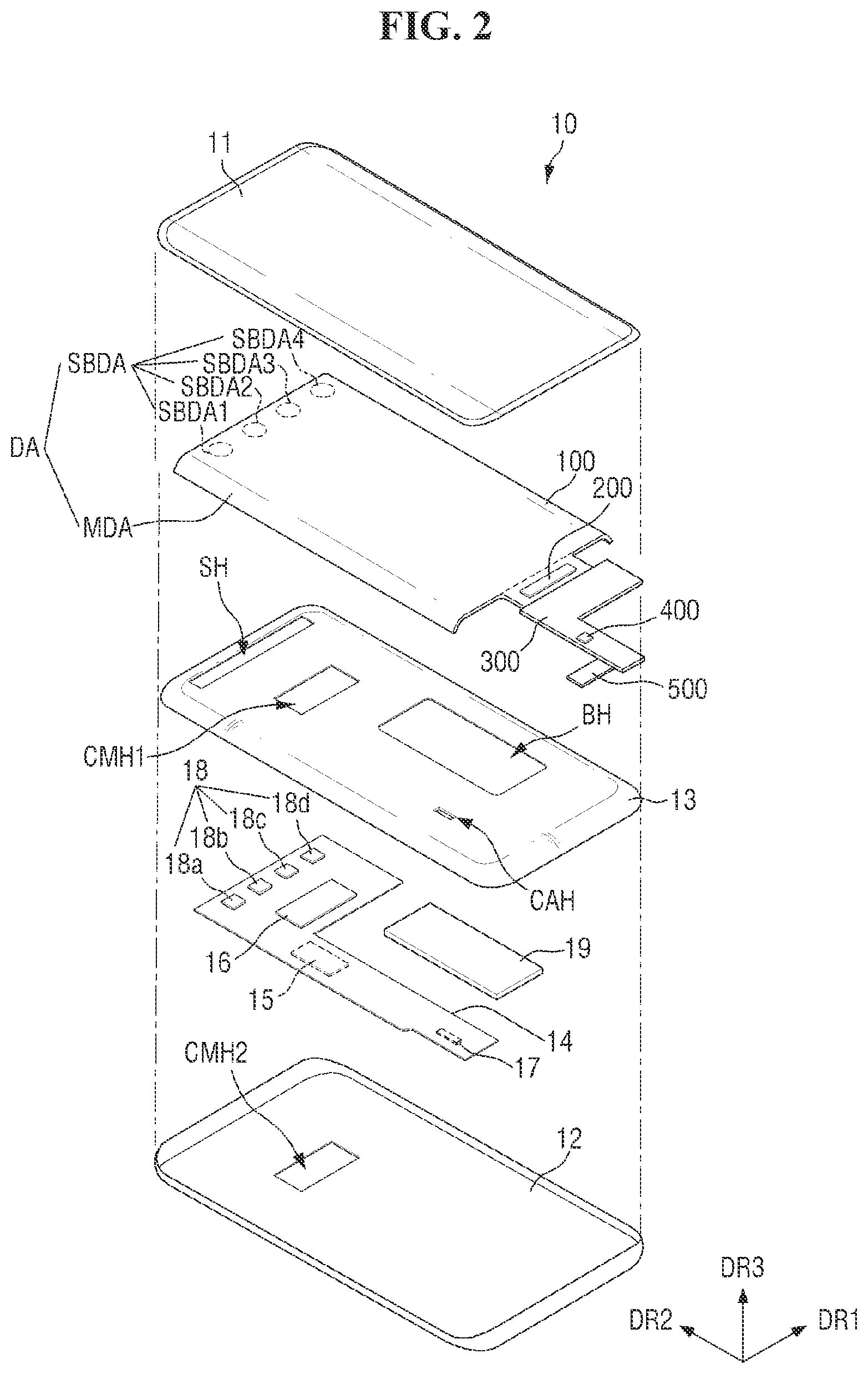 Patent US12165592 Figure 2 – Display device