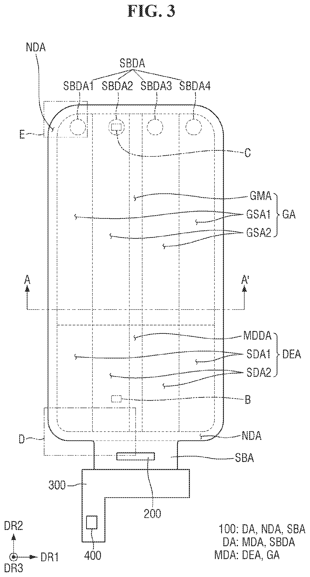 Patent US12165592 Figure 3 – Display device