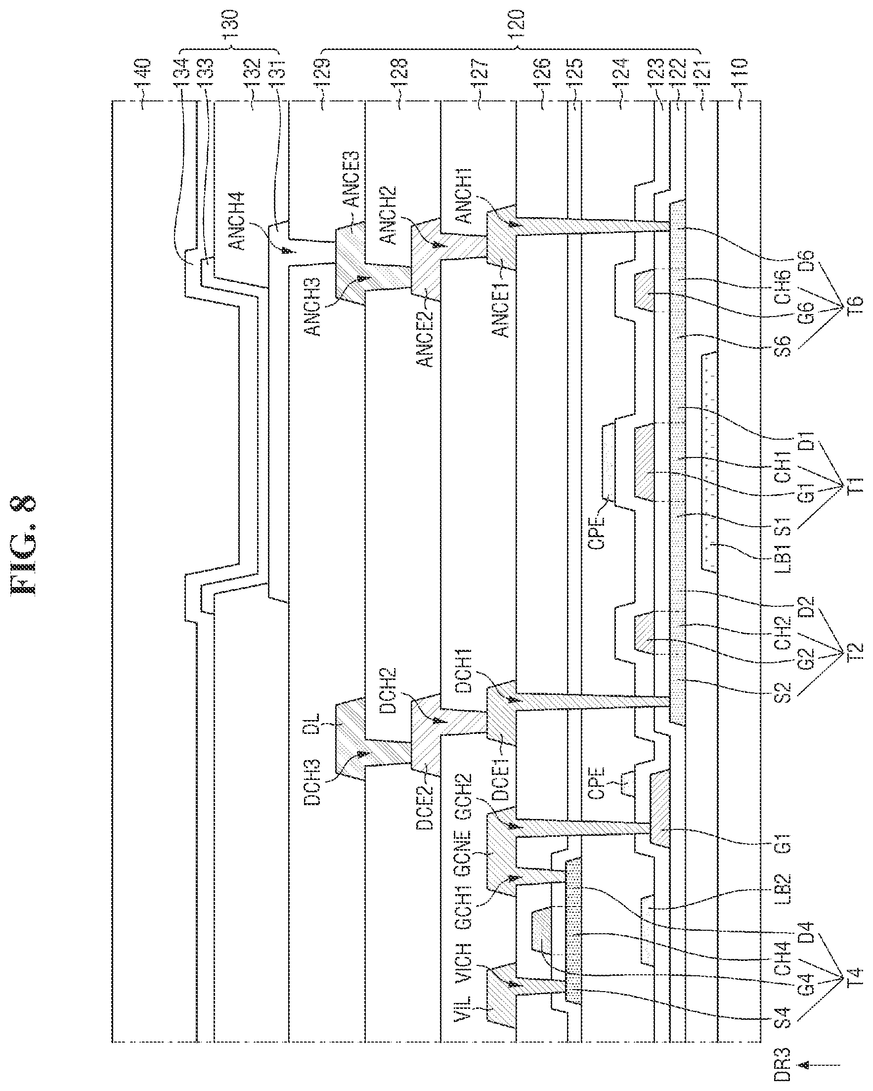 Patent US12165592 Figure 8 – Display device