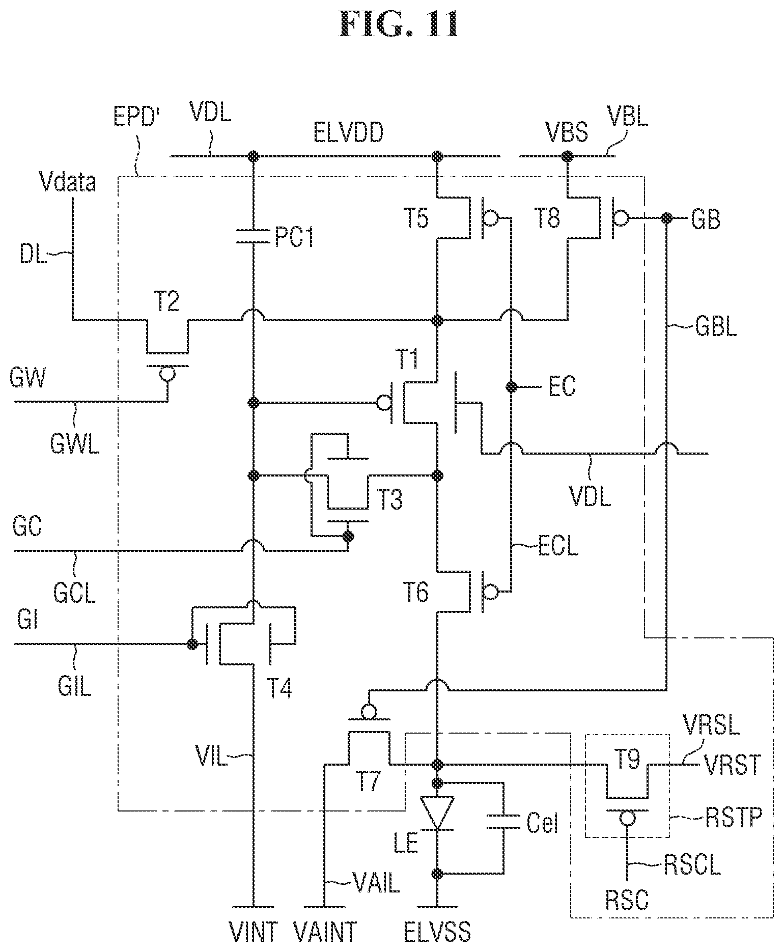Patent US12165592 Figure 11 – Display device