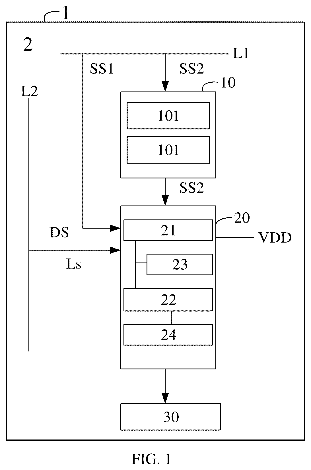 Patent US12165596 Figure 1 – Pixel driving circuit, display panel and control method thereof