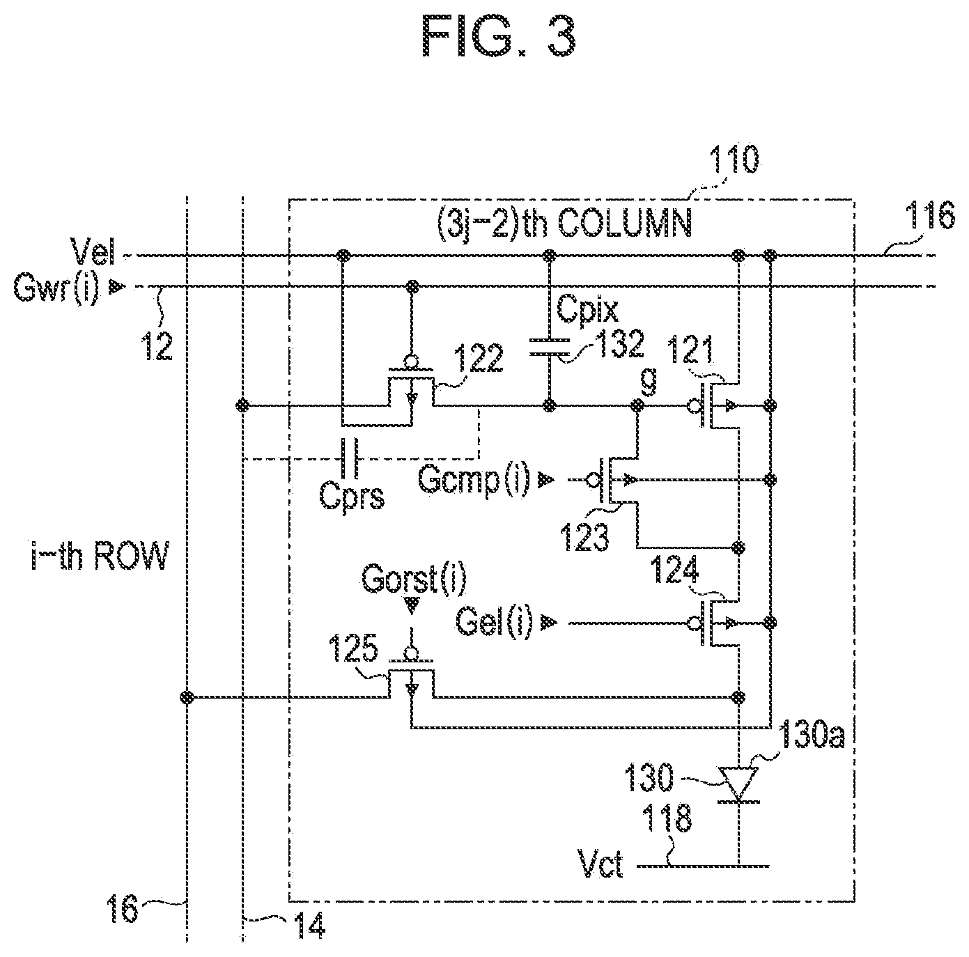 Patent US12165602 Figure 3 – Electro-optical device having a storage capacitor formed by a data line and a potential line