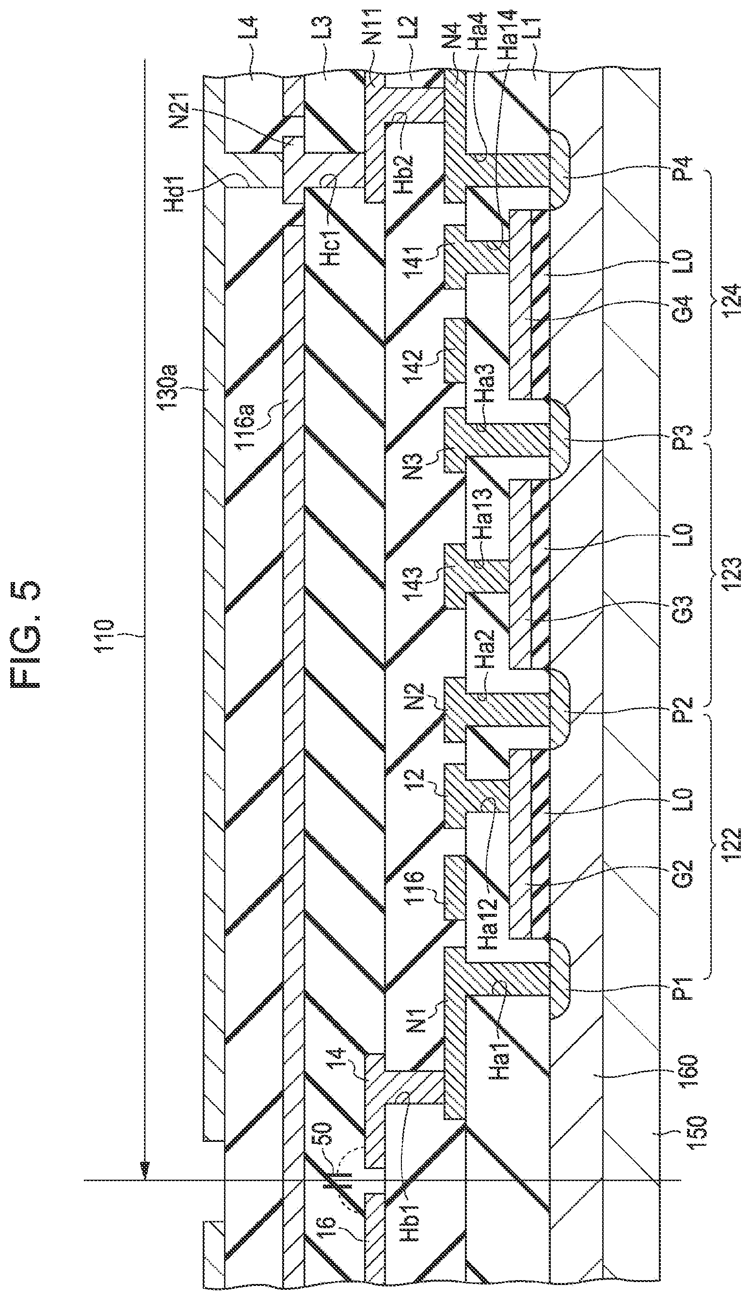 Patent US12165602 Figure 5 – Electro-optical device having a storage capacitor formed by a data line and a potential line