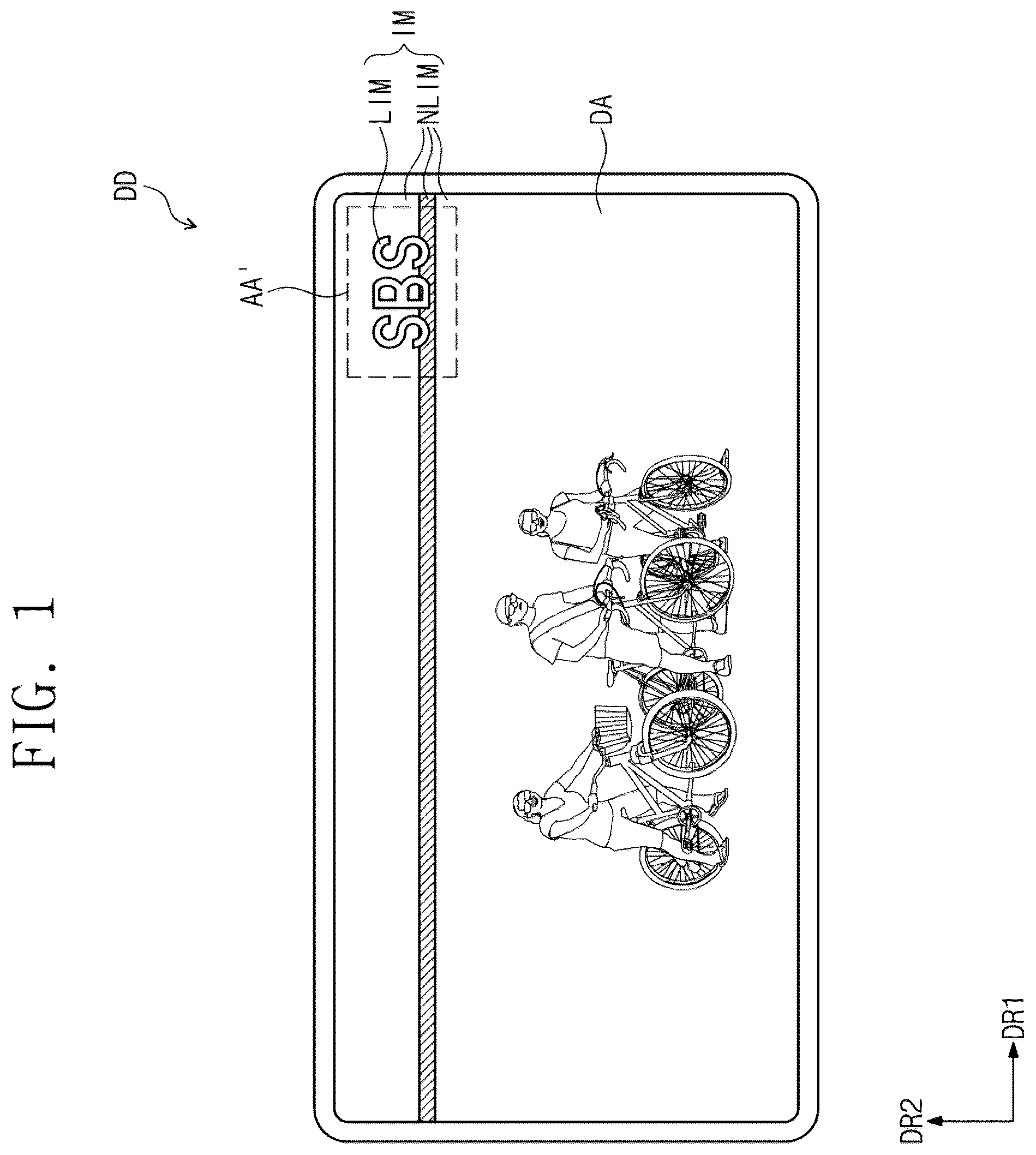 Patent US12165611 Figure 1 – Display device and method of driving the same