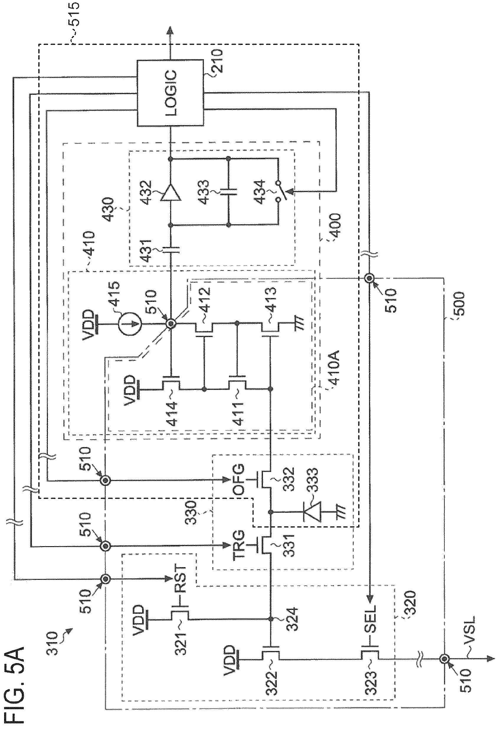 Patent US12165615 Figure 5 – Imaging devices and imaging apparatuses, and methods for the same