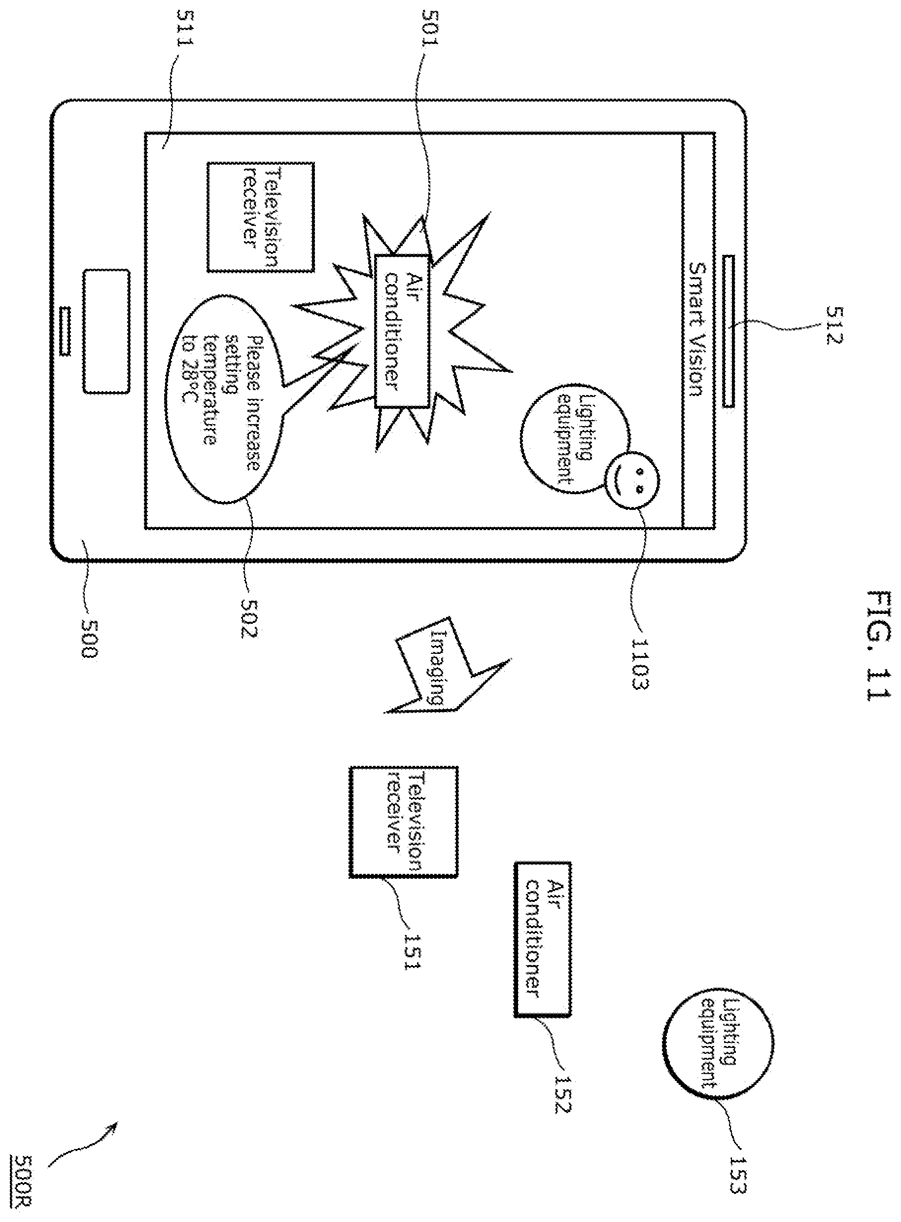Patent US12165618 Figure 11 – Apparatus and method for obtaining and displaying appliance photographic image and supplemental data