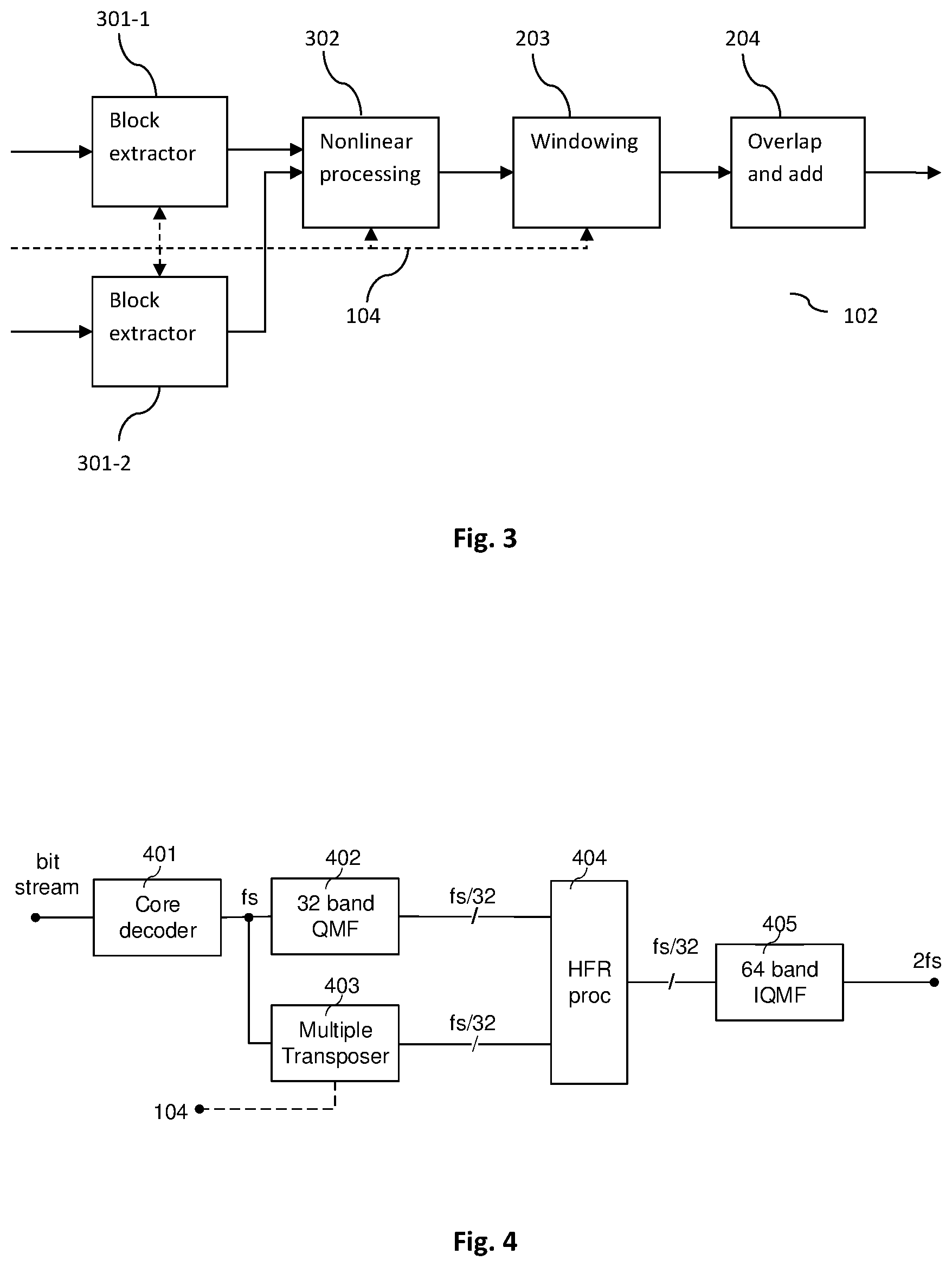 Patent US12165669 Figure 2 – Subband block based harmonic transposition