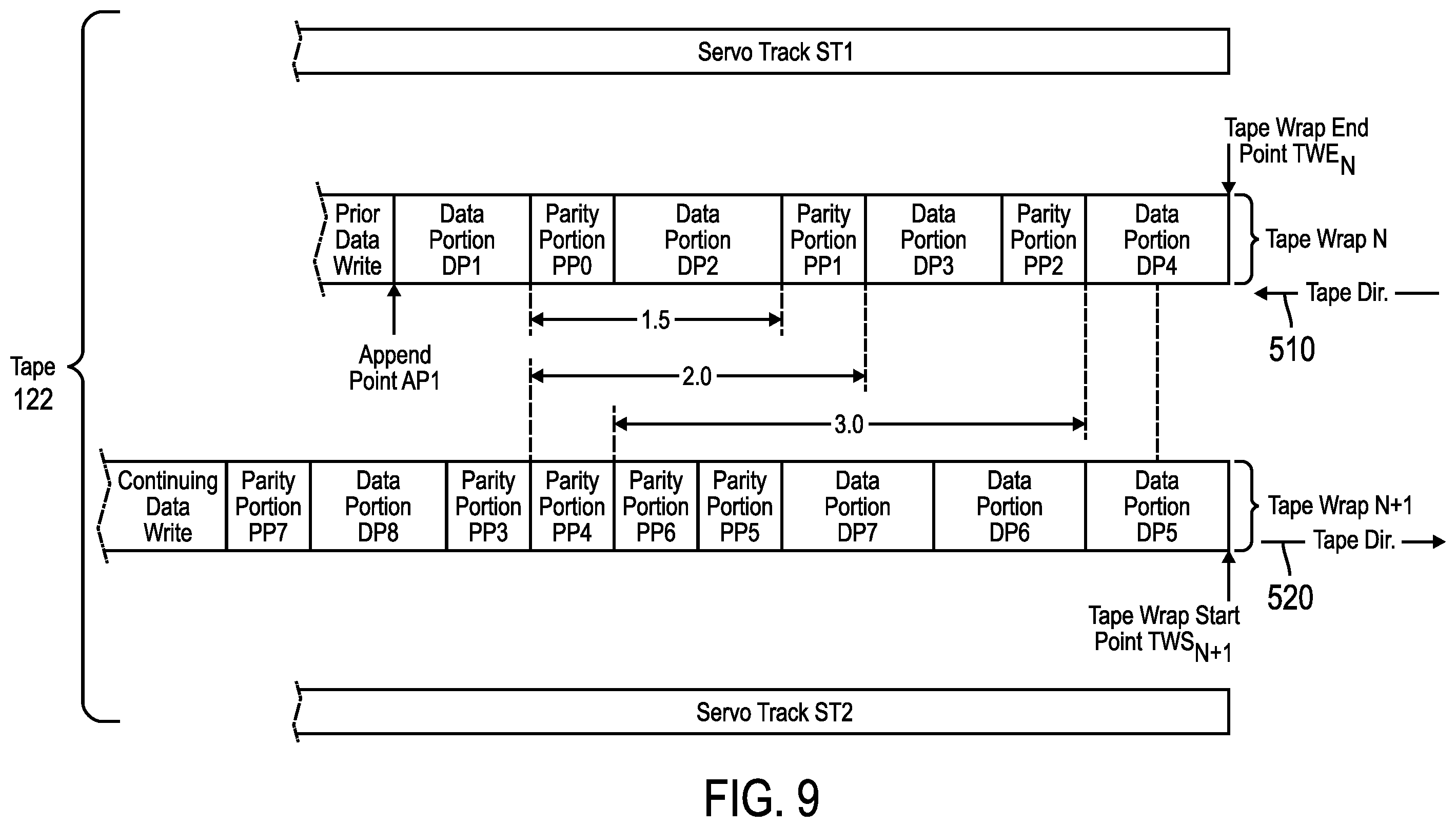 Patent US12165674 Figure 8 – Write data management