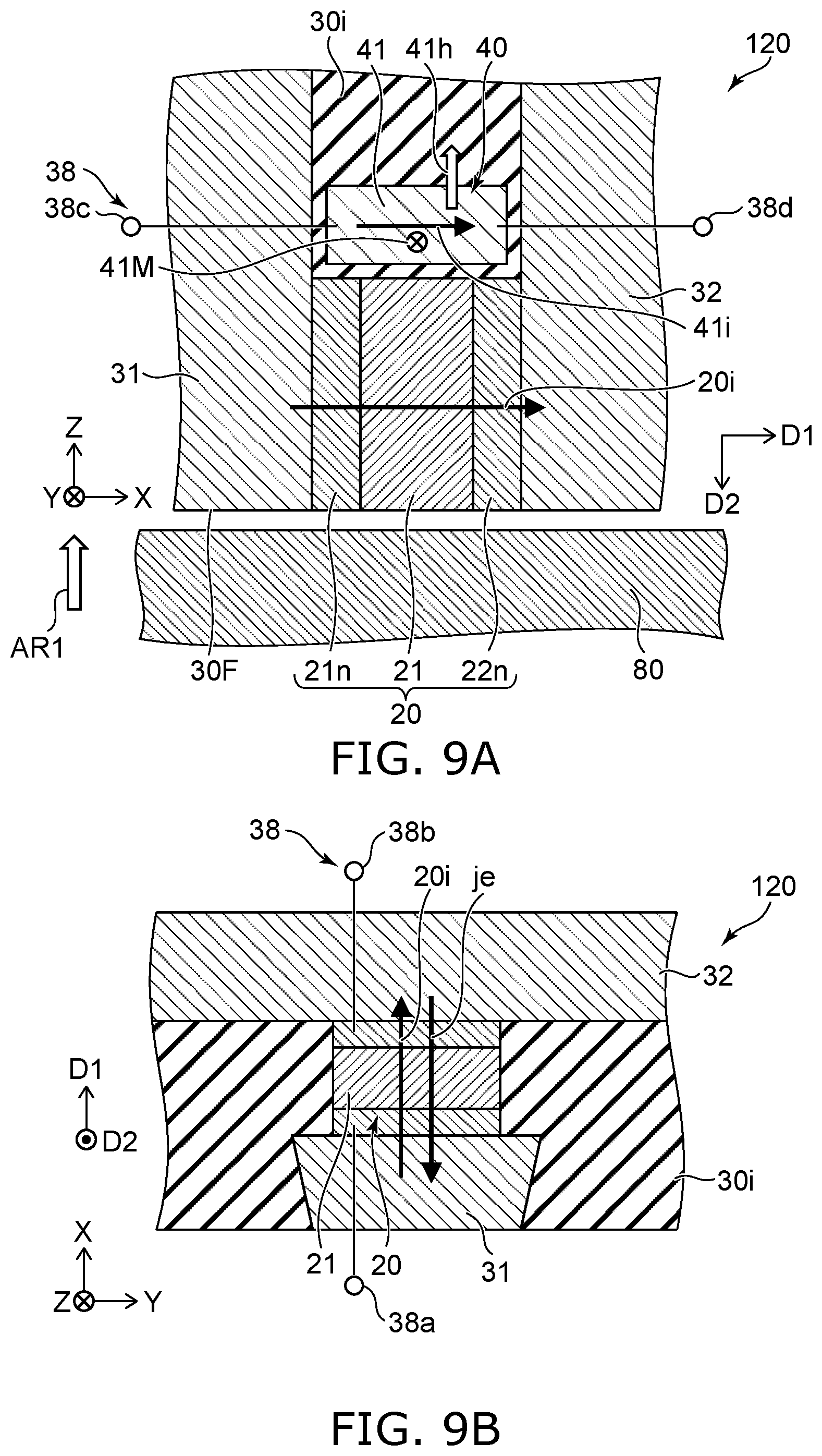 Patent US12165676 Figure 8 – Magnetic head and magnetic recording device