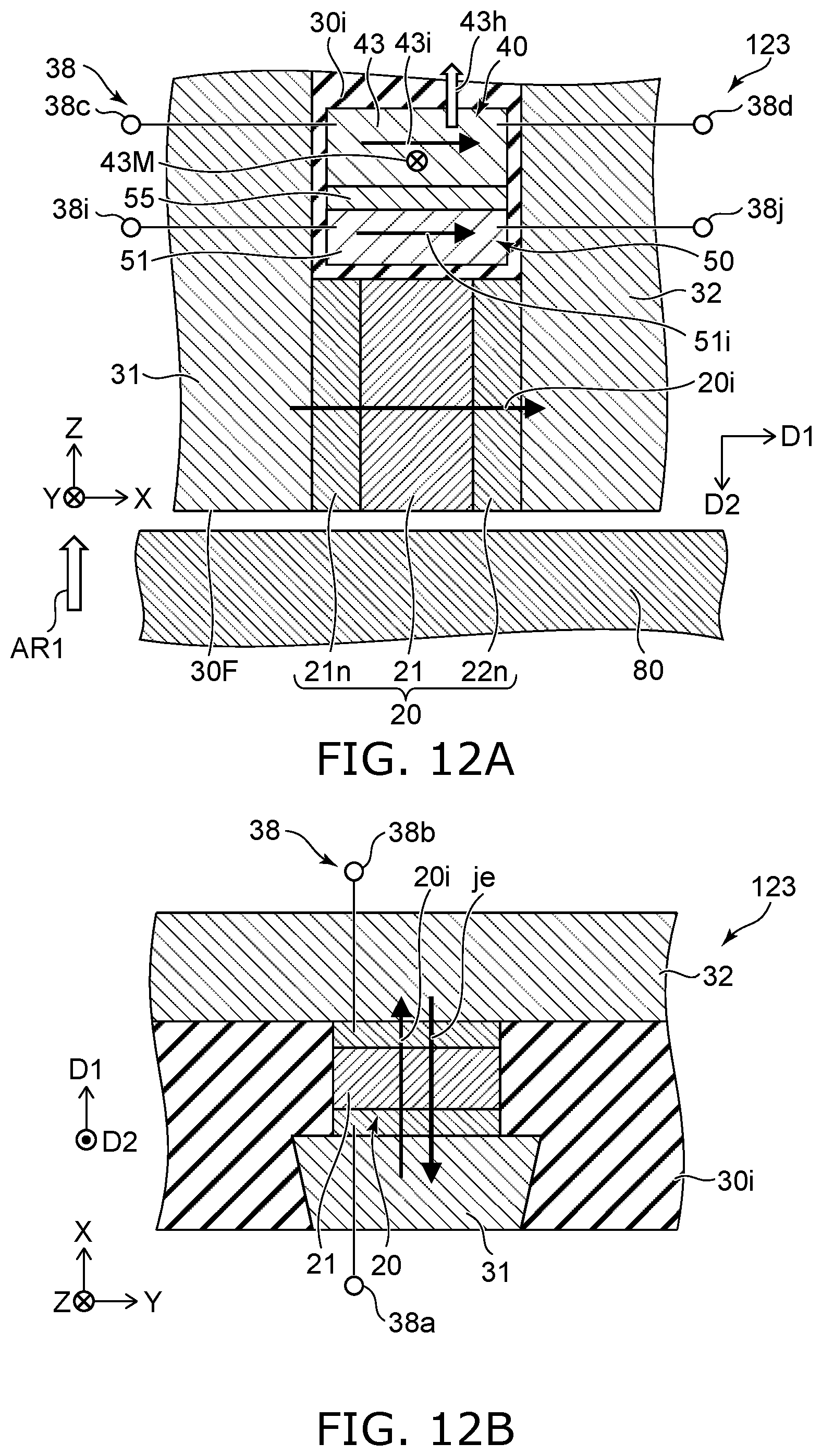 Patent US12165676 Figure 11 – Magnetic head and magnetic recording device