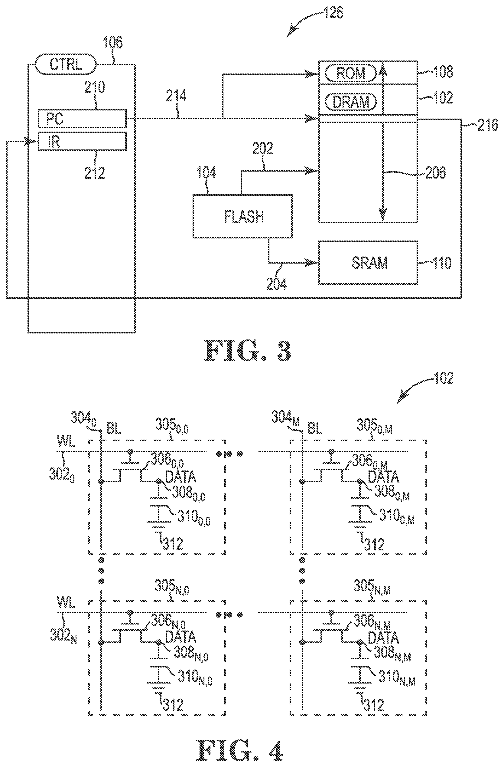 Patent US12165688 Figure 3 – Flash memory devices including dram