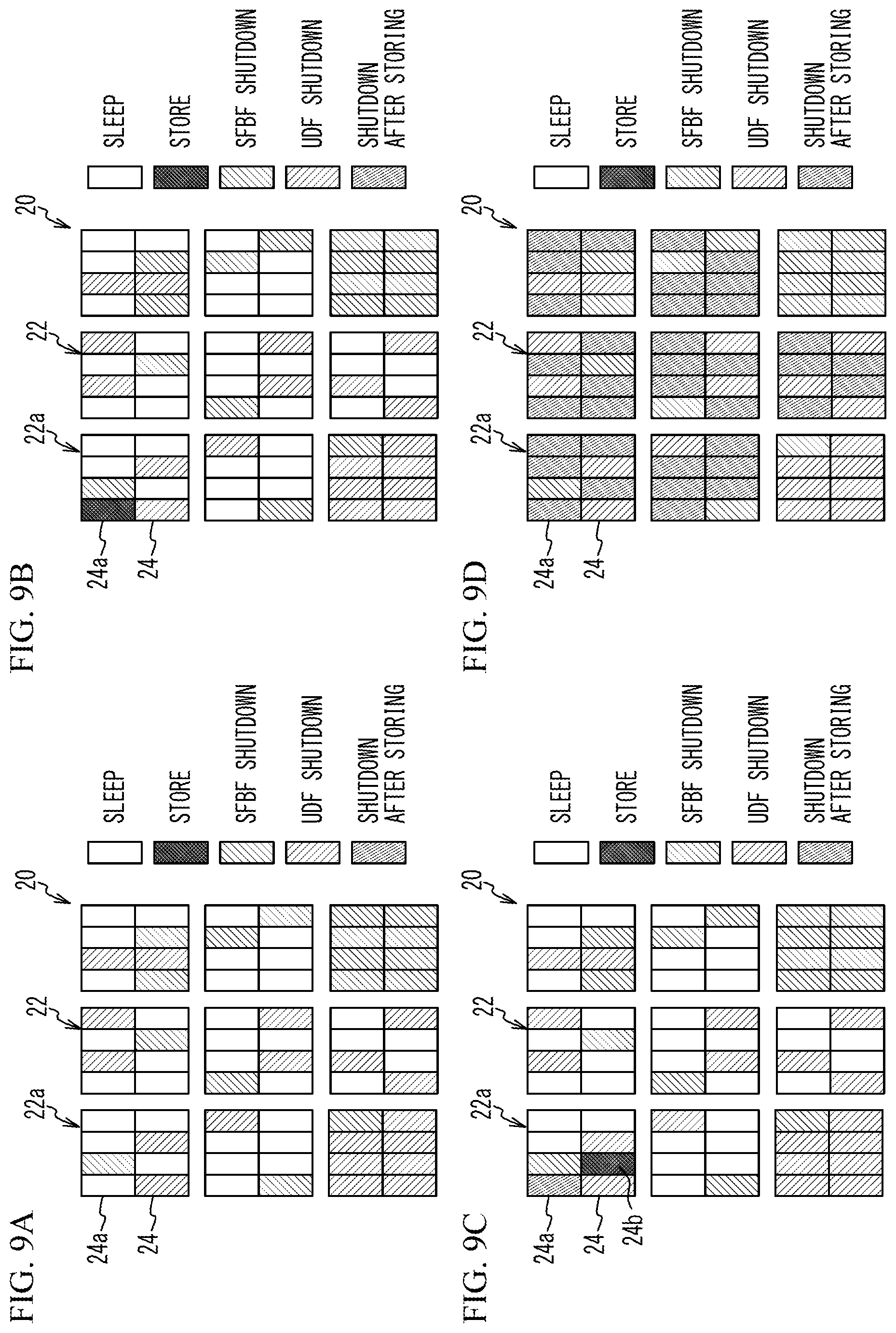 Patent US12165697 Figure 9 – Electronic bistable circuit with third voltage to retain memory data