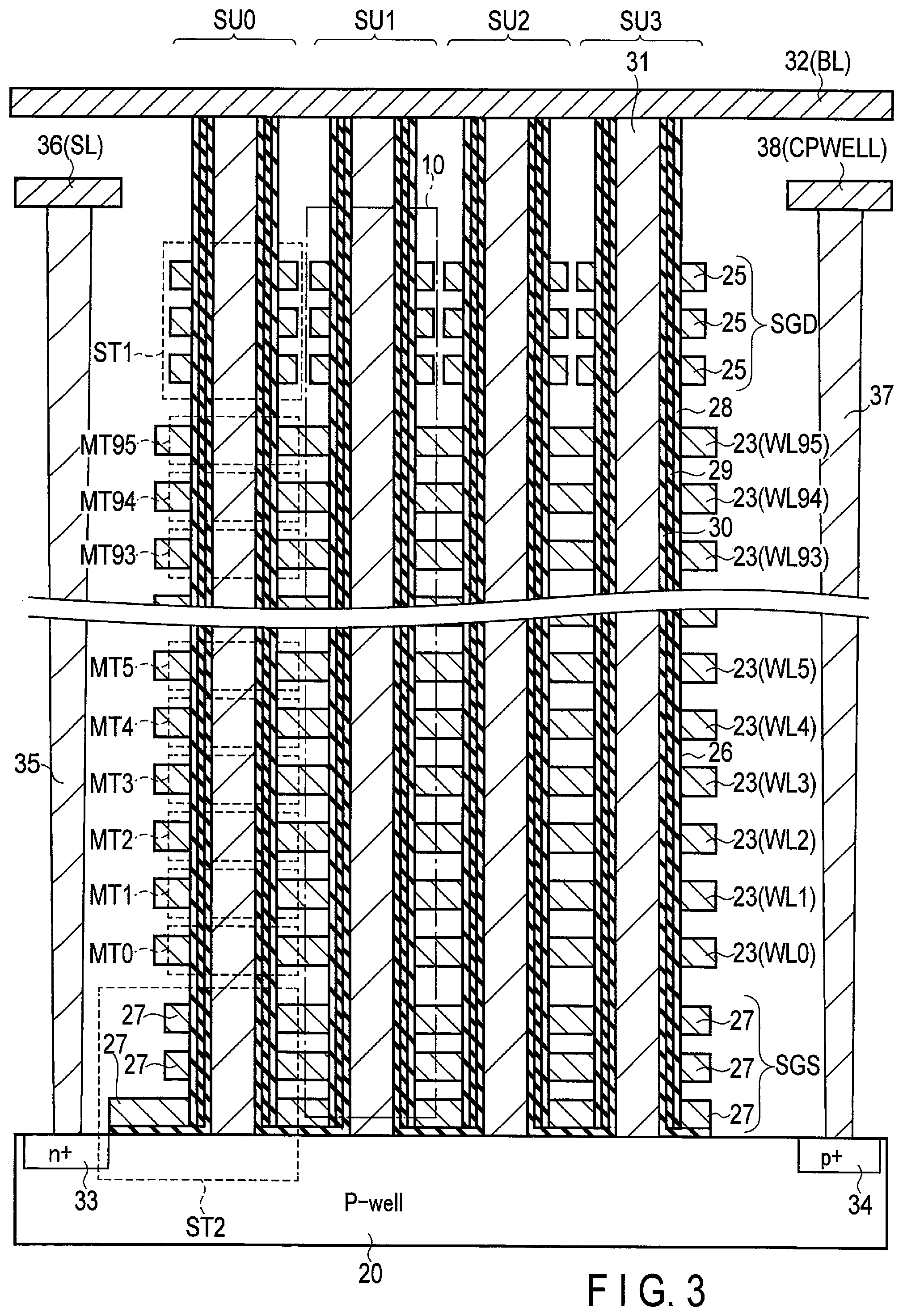 Patent US12165712 Figure 3 – Memory system