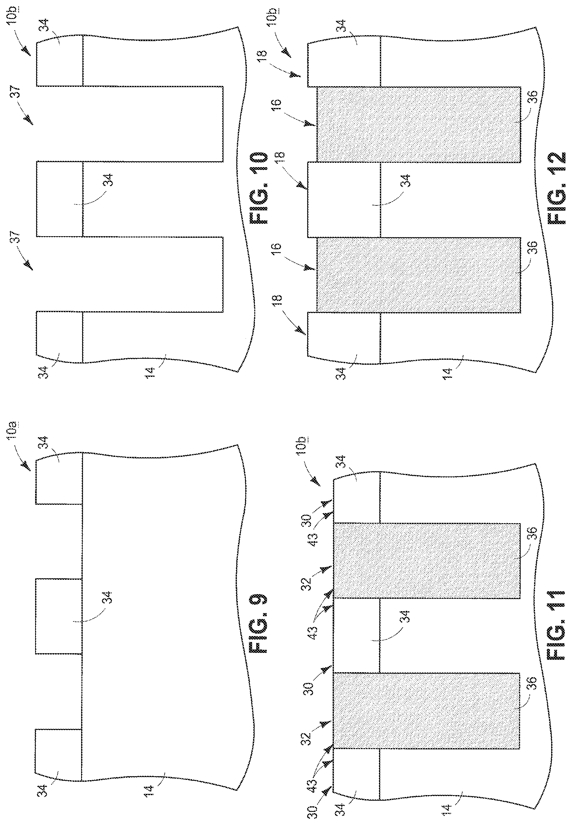 Patent US12165723 Figure 4 – Memory devices comprising magnetic tracks individually comprising a plurality of magnetic domains having domain walls and methods of forming a memory device comprising magnetic tracks individually comprising a plurality of magnetic domains having domain walls