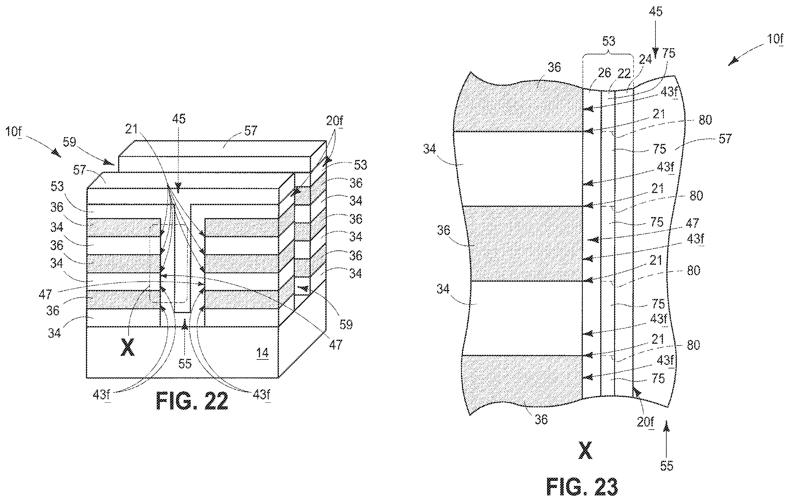 Patent US12165723 Figure 9 – Memory devices comprising magnetic tracks individually comprising a plurality of magnetic domains having domain walls and methods of forming a memory device comprising magnetic tracks individually comprising a plurality of magnetic domains having domain walls