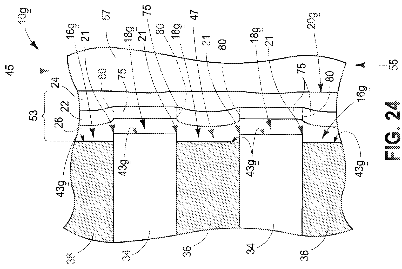 Patent US12165723 Figure 10 – Memory devices comprising magnetic tracks individually comprising a plurality of magnetic domains having domain walls and methods of forming a memory device comprising magnetic tracks individually comprising a plurality of magnetic domains having domain walls