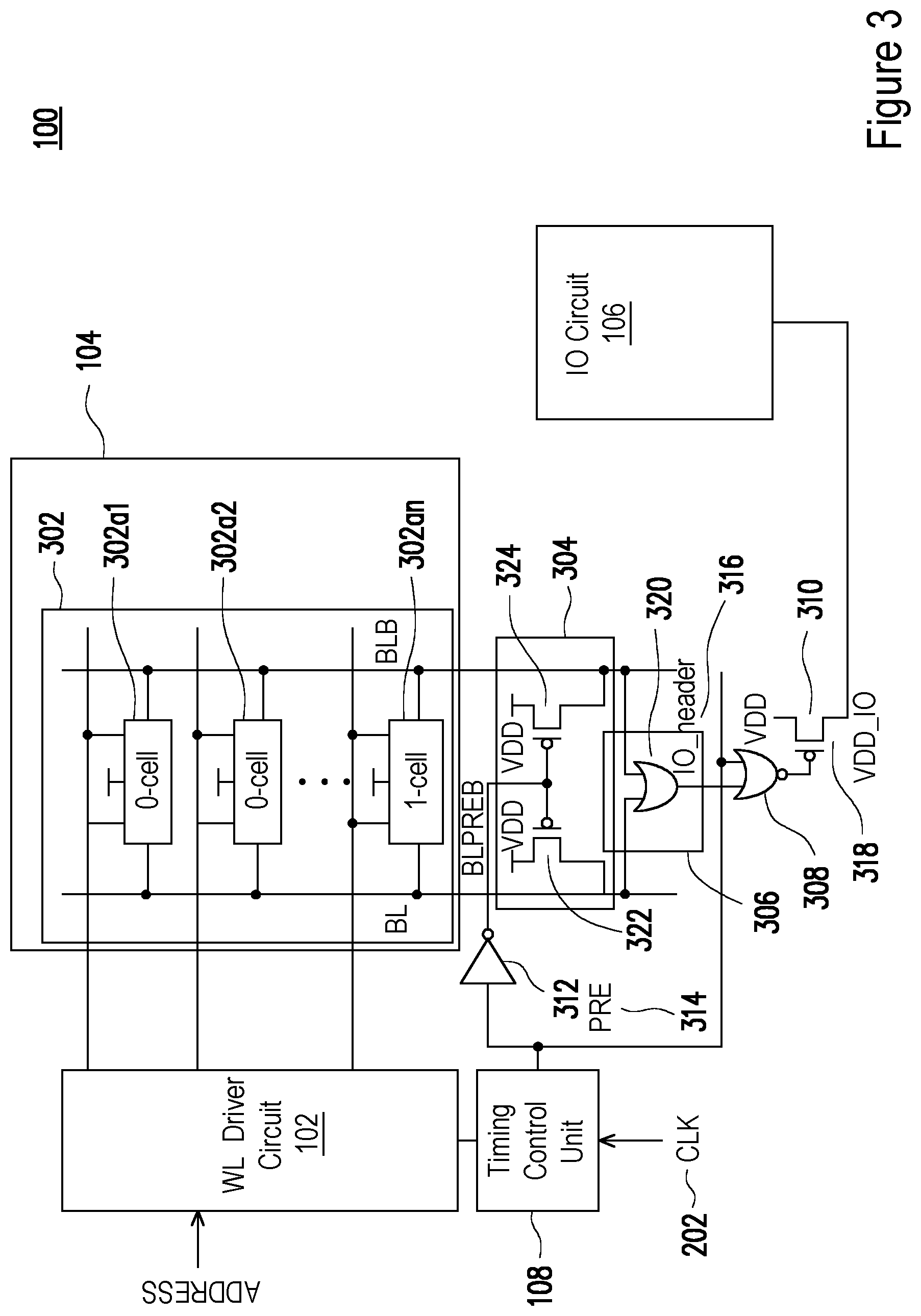 Patent US12165731 Figure 3 – Memory device