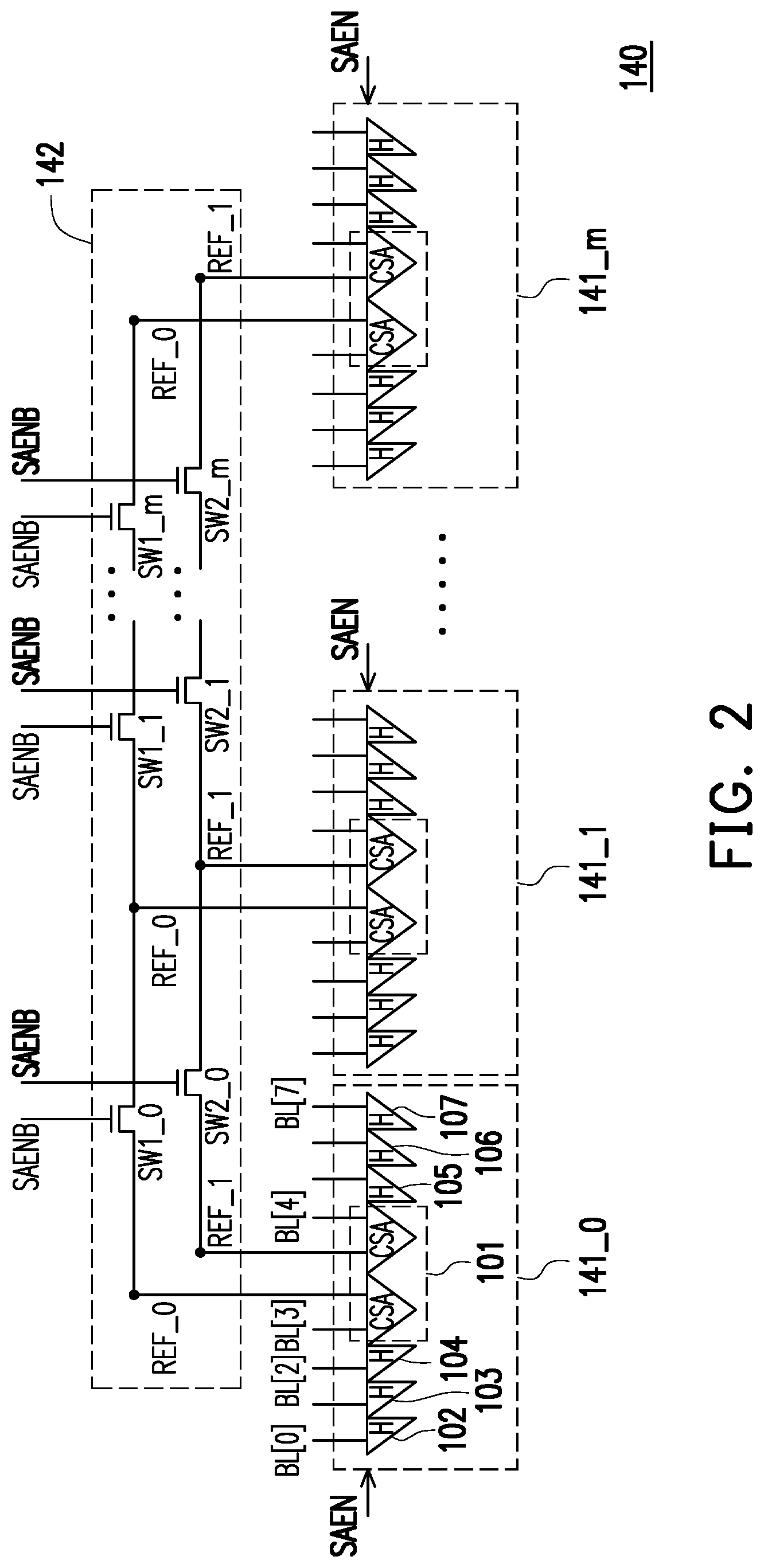 Patent US12165733 Figure 2 – Sense amplifier, memory device and operation method thereof