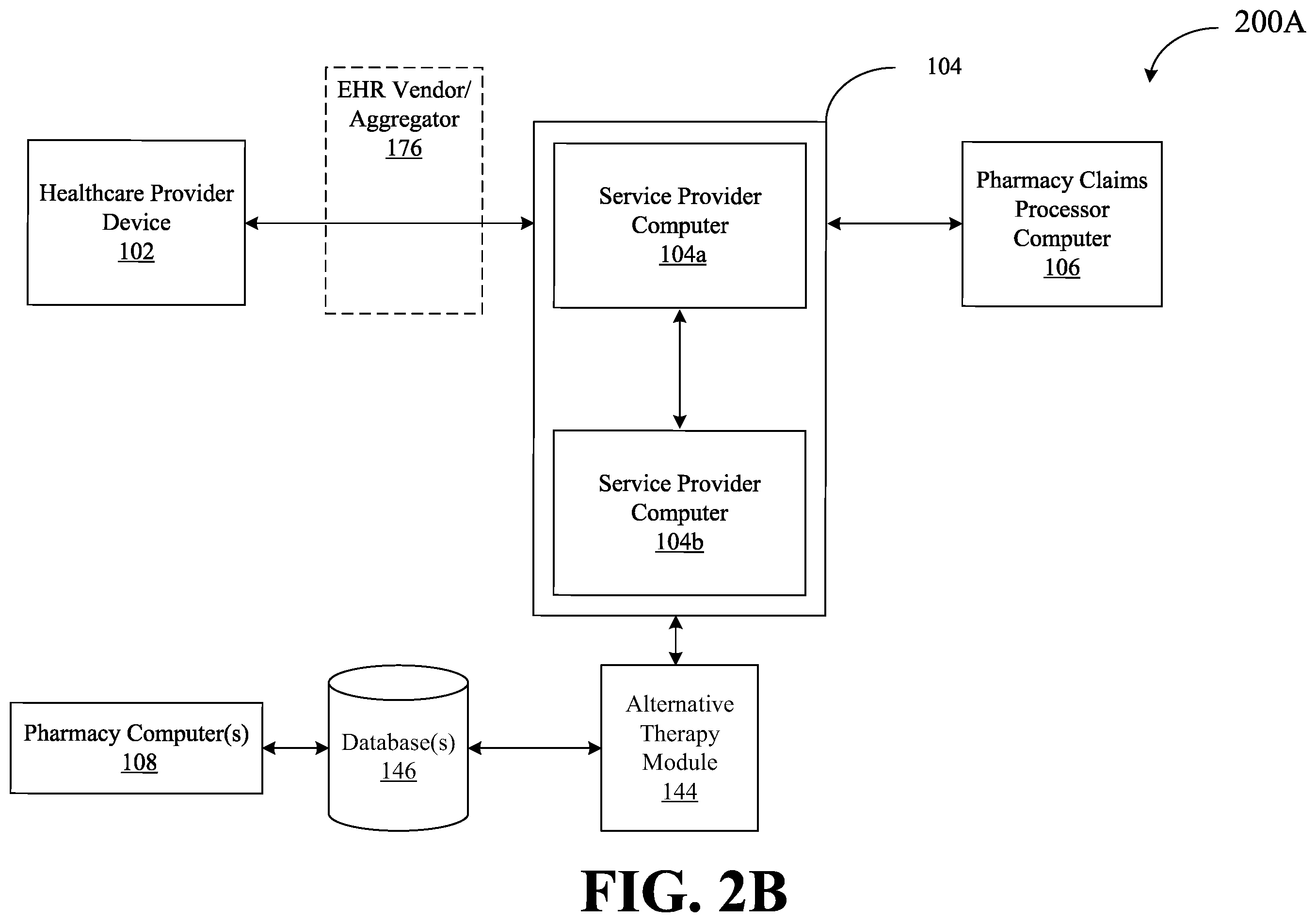 Patent US12165756 Figure 3 – Alternative therapy identification system