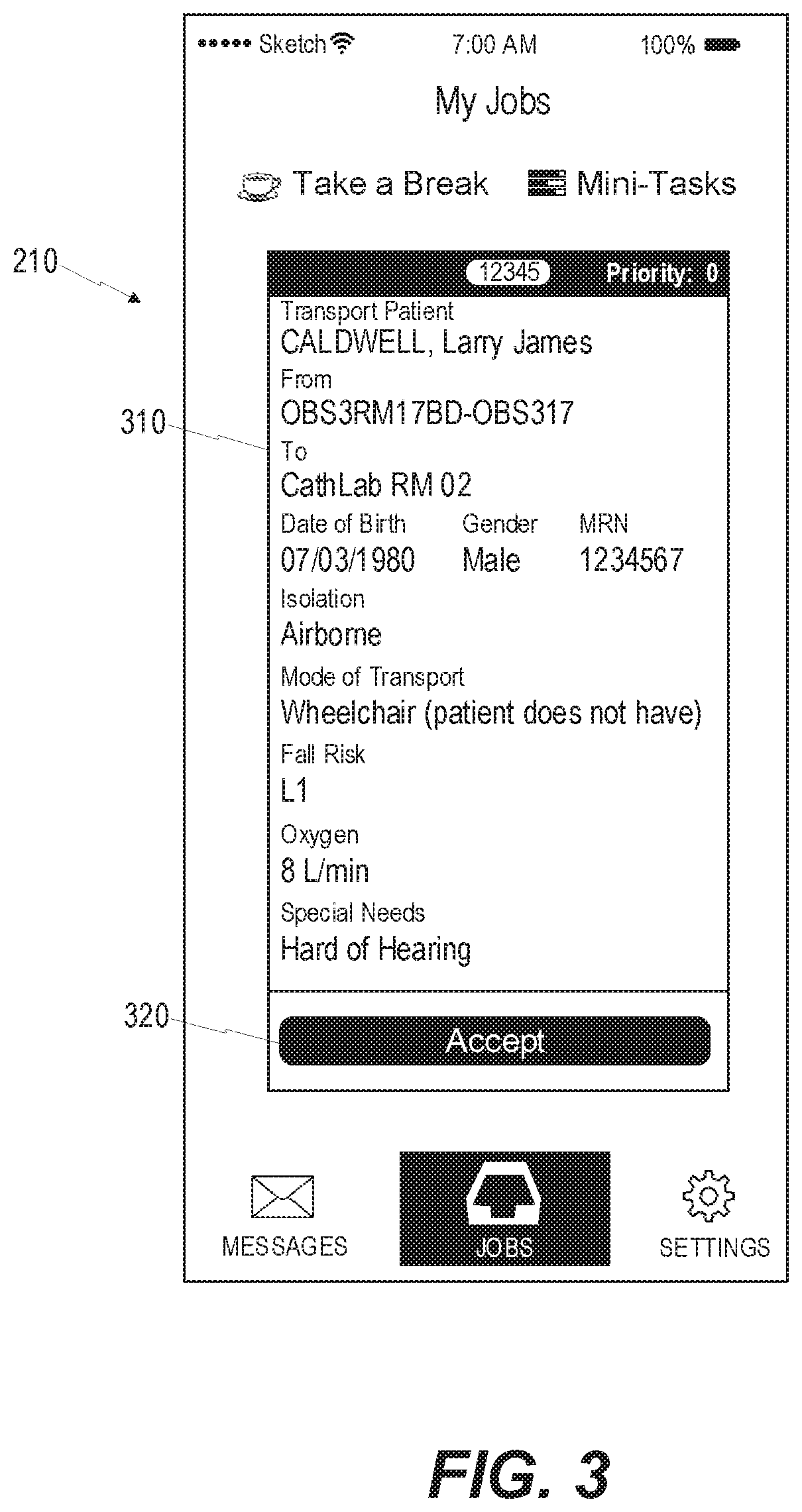 Patent US12165765 Figure 3 – Computerized rule based systems and methods for providing interactive handoff protocol user interfaces