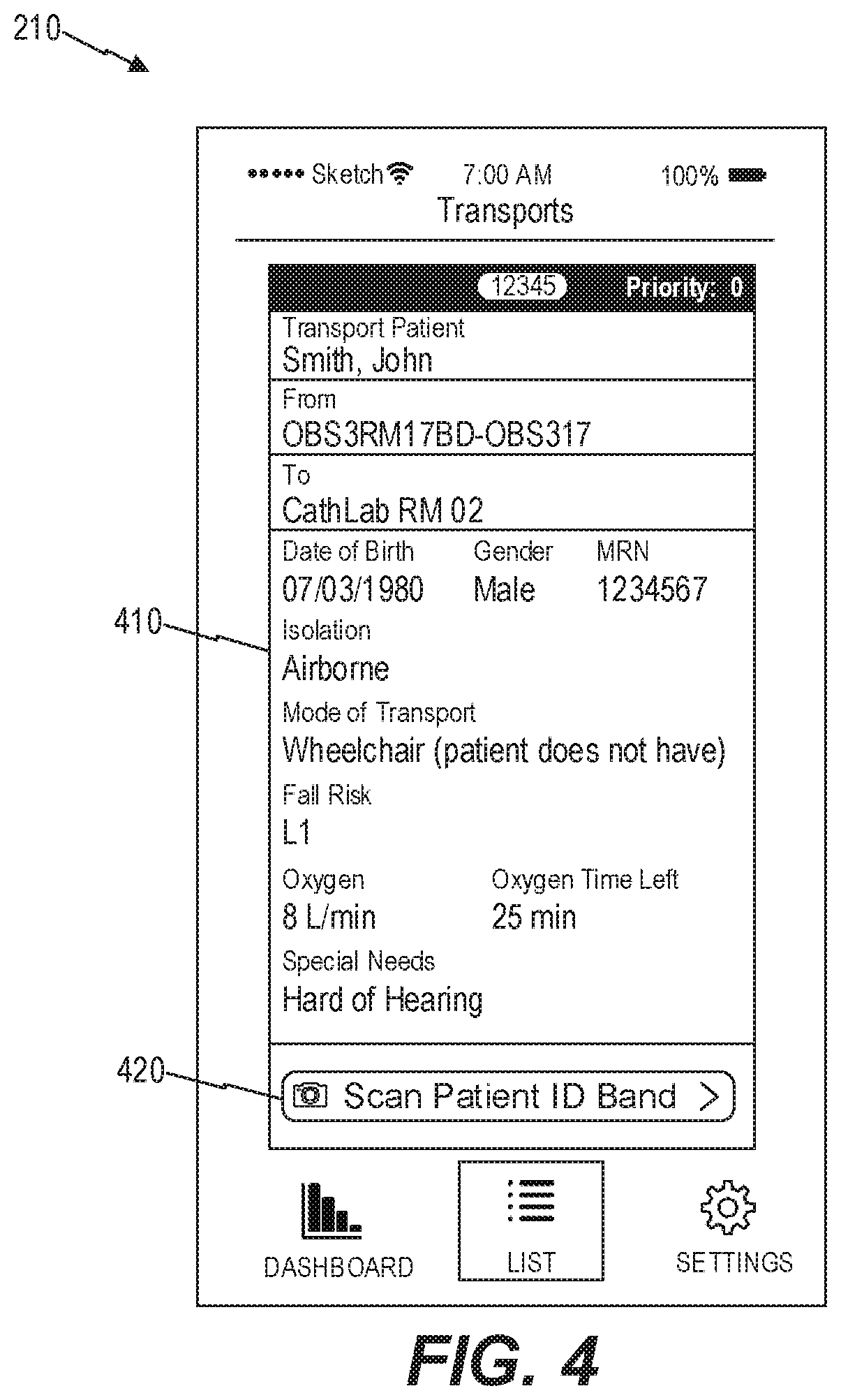 Patent US12165765 Figure 4 – Computerized rule based systems and methods for providing interactive handoff protocol user interfaces