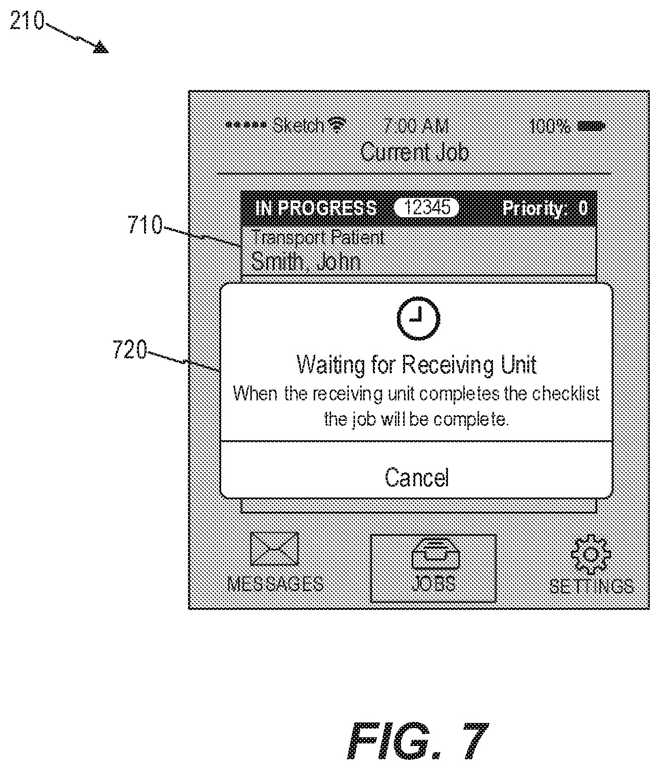 Patent US12165765 Figure 7 – Computerized rule based systems and methods for providing interactive handoff protocol user interfaces