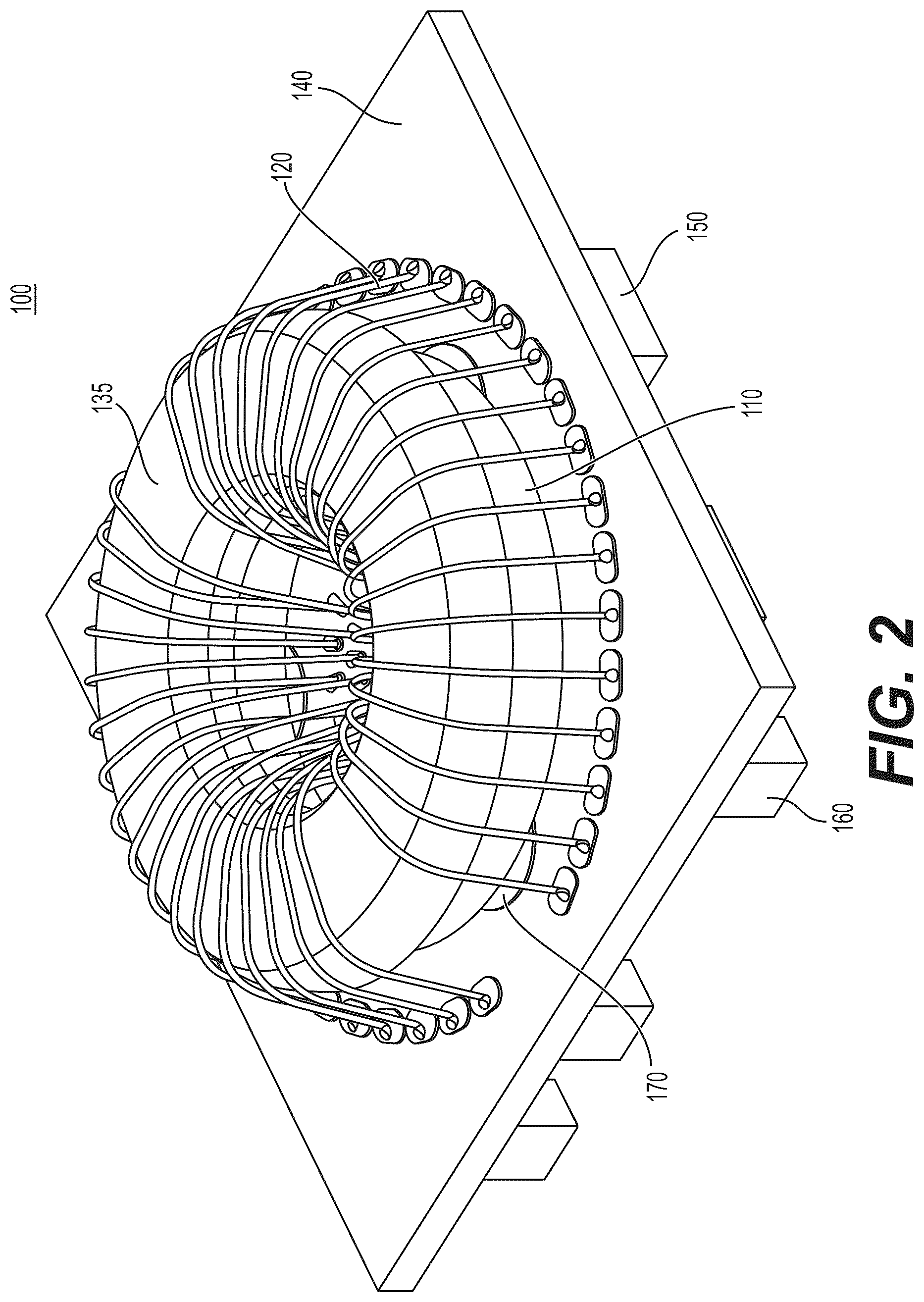 Patent US12165798 Figure 2 – Surface-mounted magnetic-component module