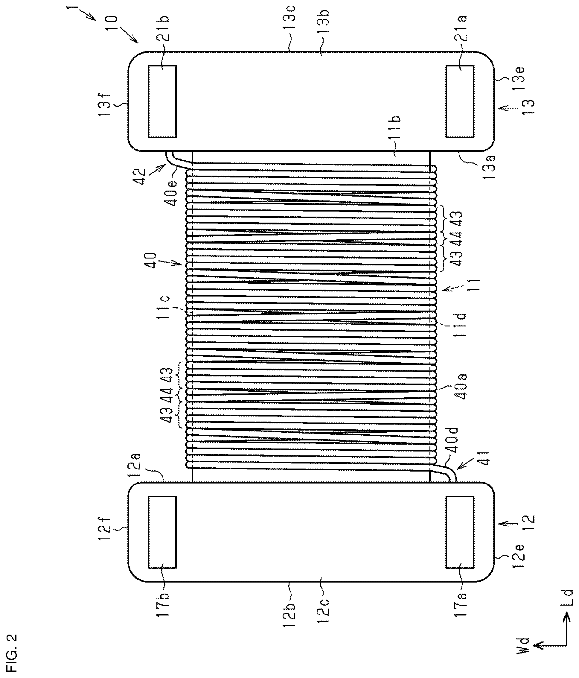 Patent US12165799 Figure 2 – Coil component